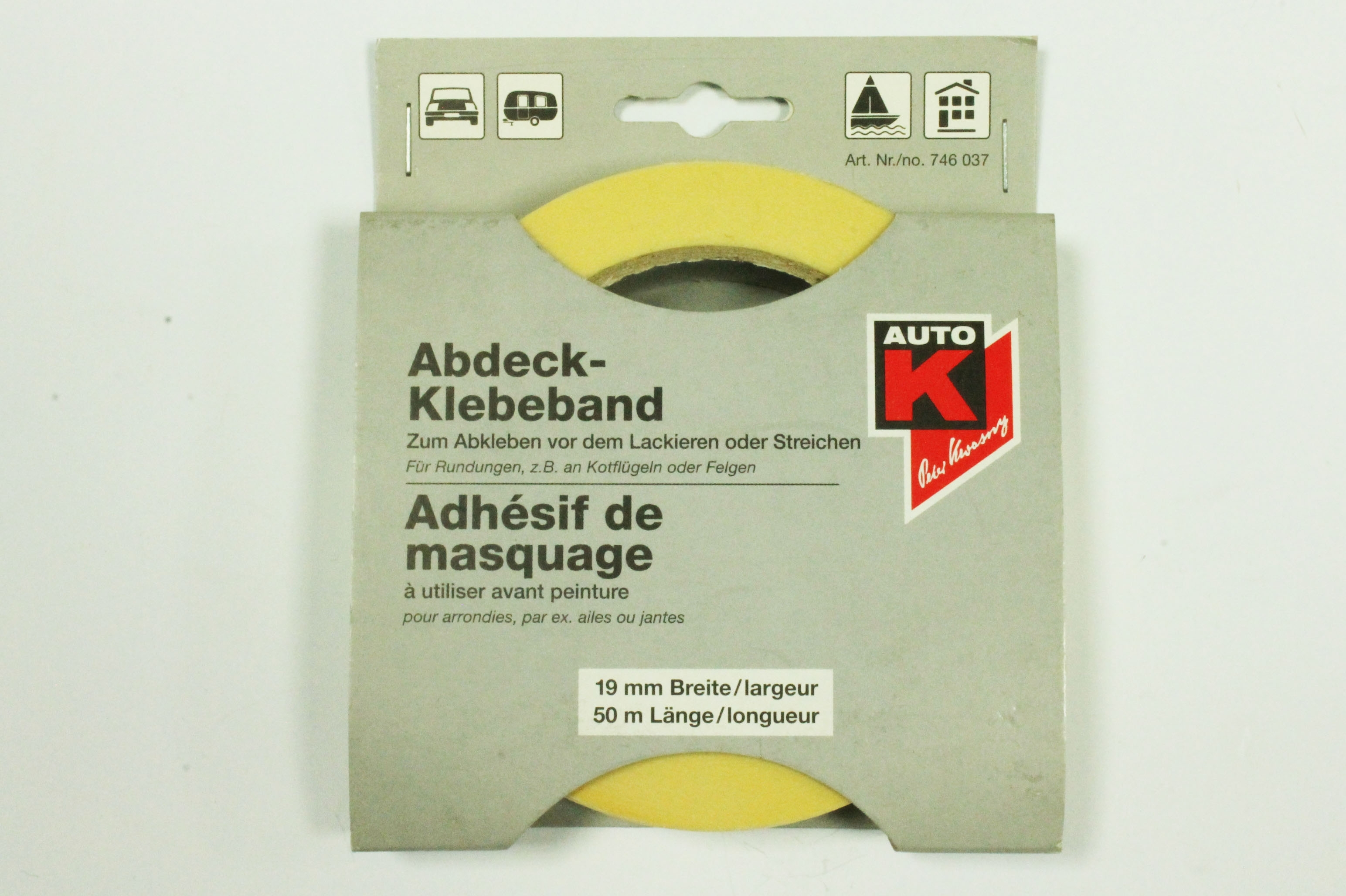 Kwasny Auto K Abdeck-Klebeband 19mm Breite 50m Länge