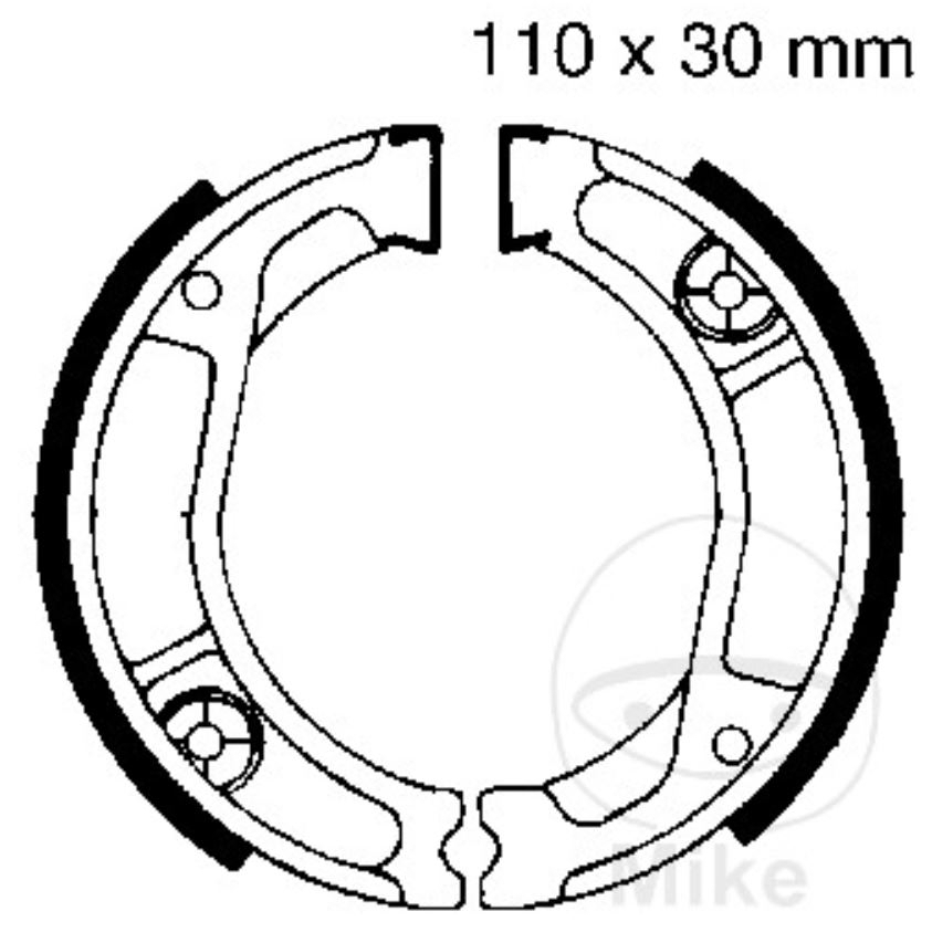 EBC Bremsbacken für Honda NX XL XR 250 350 R S
