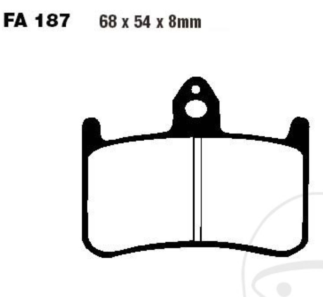 EBC Bremsbelagsatz für Honda CB-X4 1300 CB1300 1997 - 2000 vorne + hinten