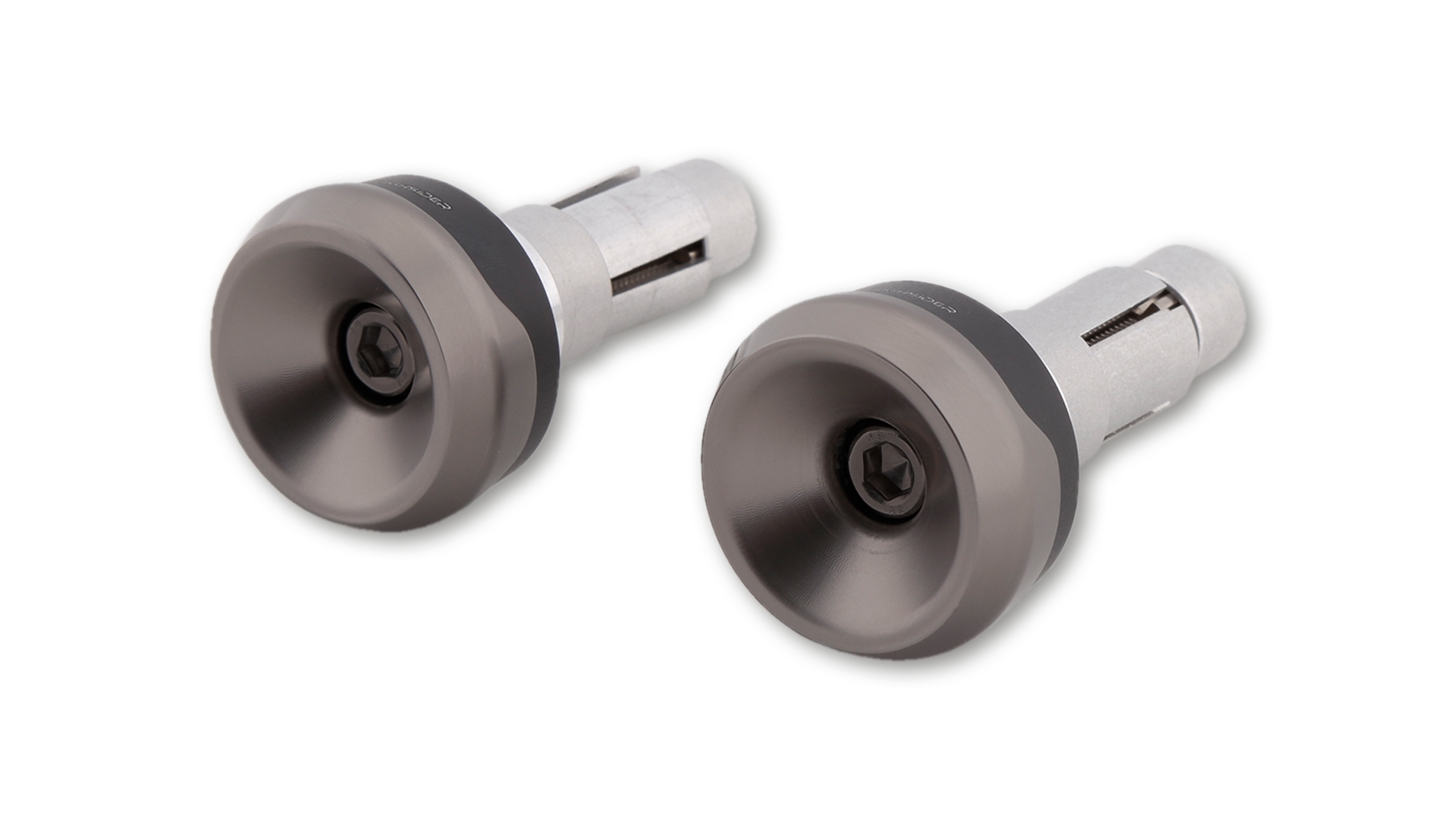 HIGHSIDER Aluminium Lenkergewichte AKRON-XS titan für Lenker ID 12-22 mm
