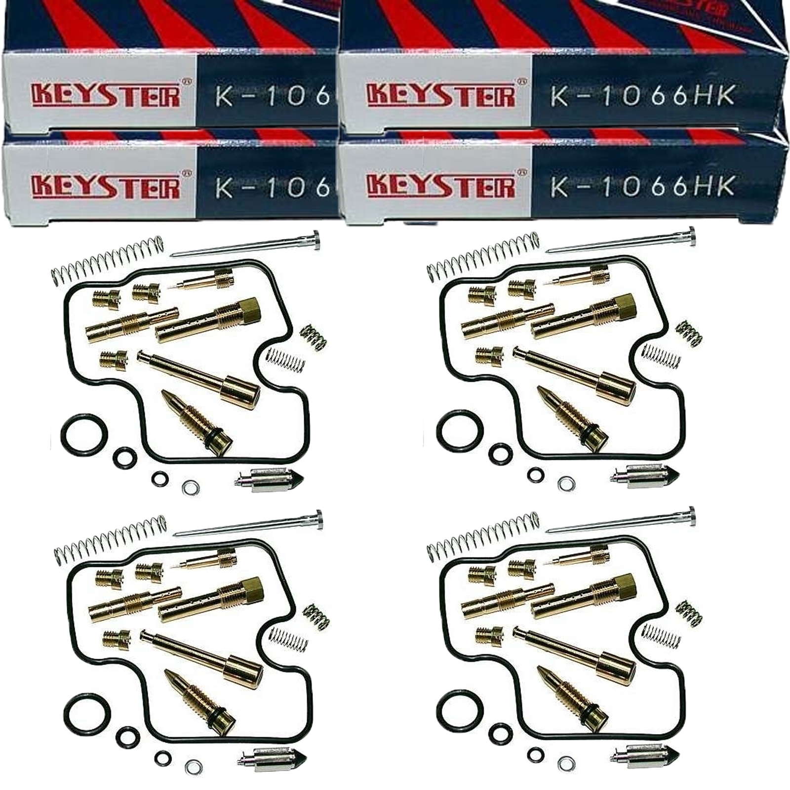 4x Keyster Vergaser-Reparatursatz K-1066HK für Honda CBR 600 PC31 1995-98