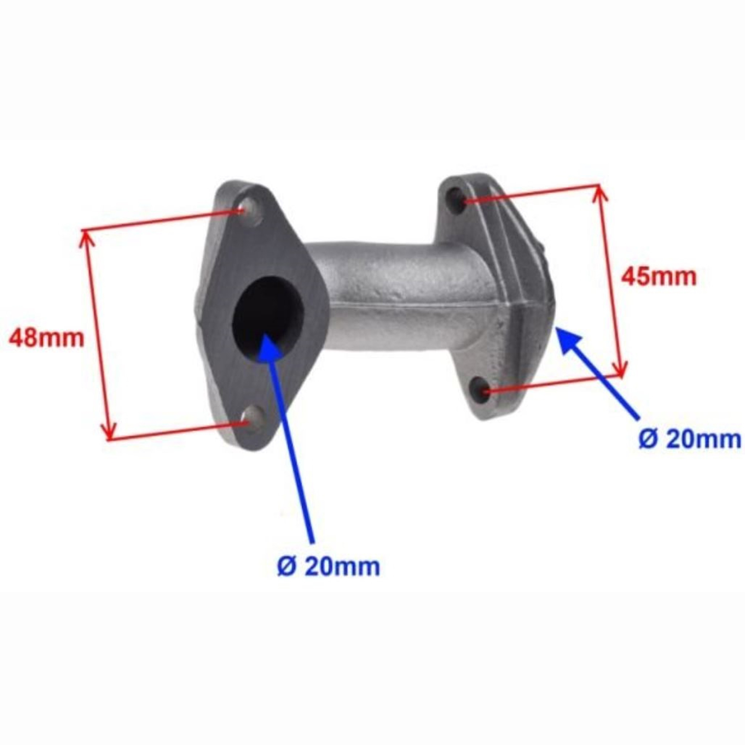 Vergaser Ansaugstutzen Intake joint carburetor für ATV QUAD 110 ccm