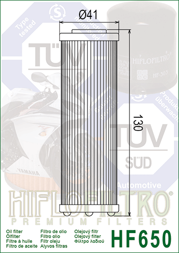 HIFLO HF650 Ölfilter für KTM Adventure Duke RC8 Super Adventure Super Duke Supermoto
