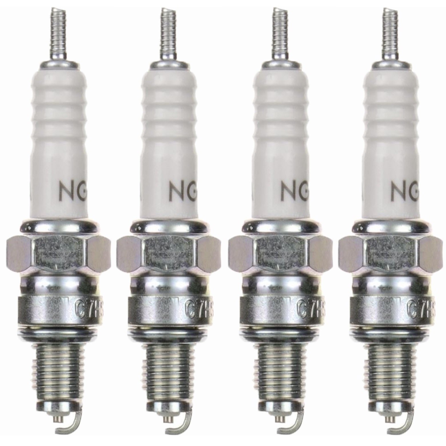 4x NGK Zündkerze C7HSA 4629 für AGM Baotian Benzhou Flex Tech Giantco Jonway Rex