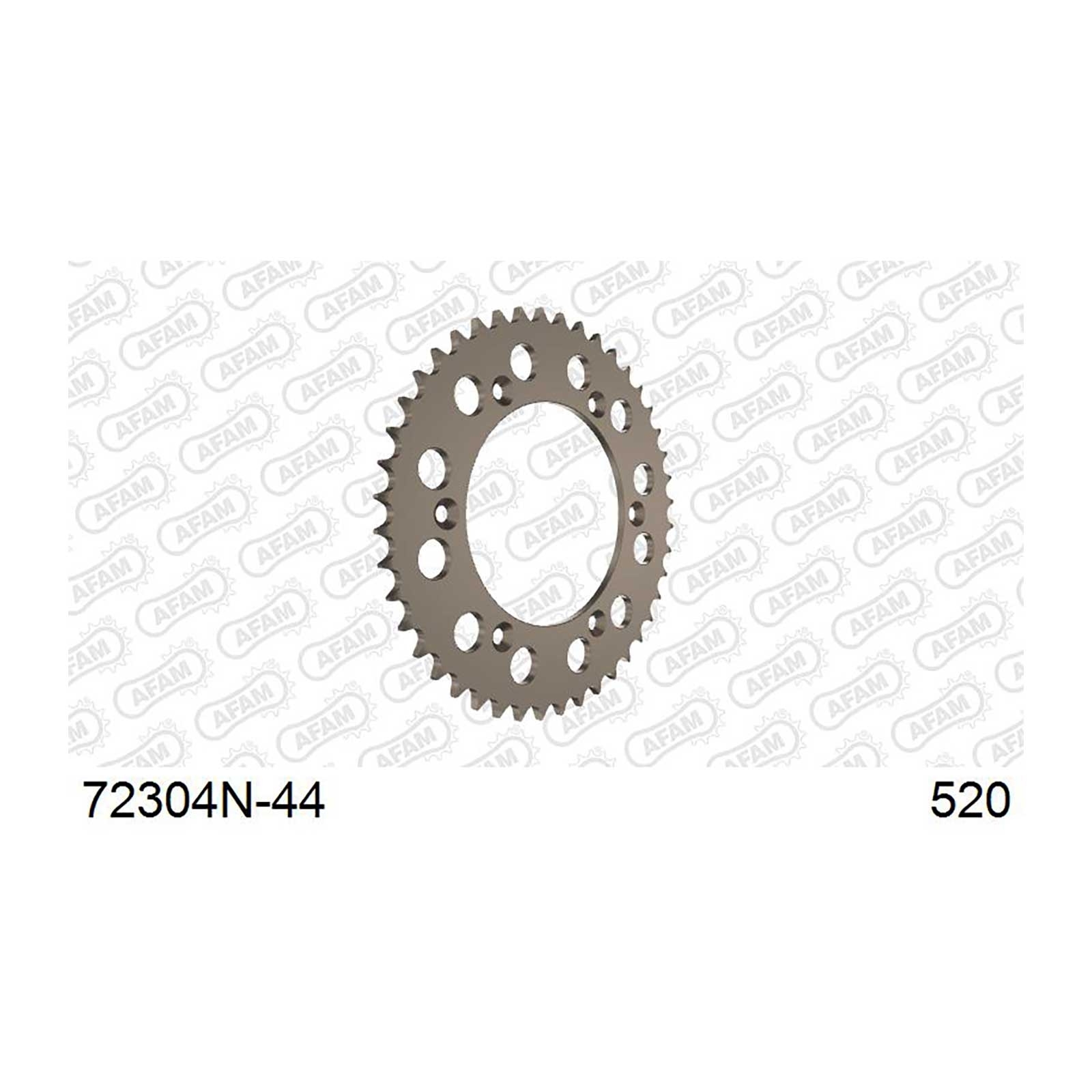 AFAM Kettenrad Teilung 520 44 Zähne Alu gun metal