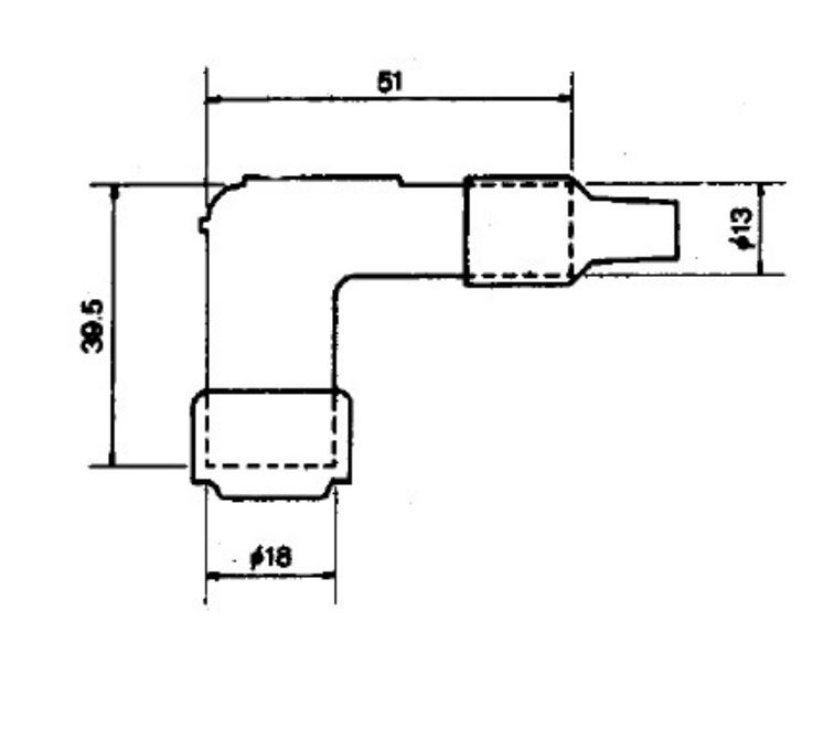 NGK LB05E-R Zündkerzenstecker rot für Kawasaki KE125A KH250B KH400A Yamaha TZR125 YZ465