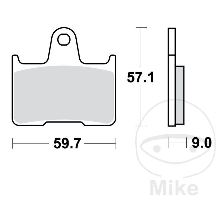 TRW MCB729SH Sintermetall Bremsbeläge hinten für Kawasaki Ninja ZX-7RR 750 Suzuki GSX-R GSF