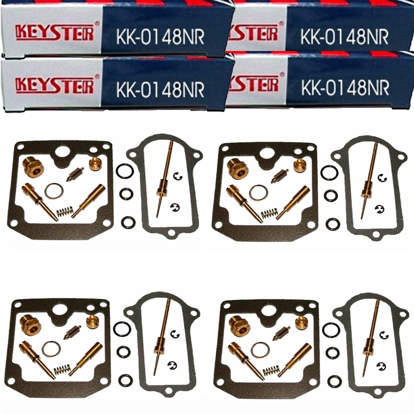 4x Keyster KK-0148NR Vergaser Reparatursatz für Kawasaki Z 1000 ST 1979 - 1980 KZT00E