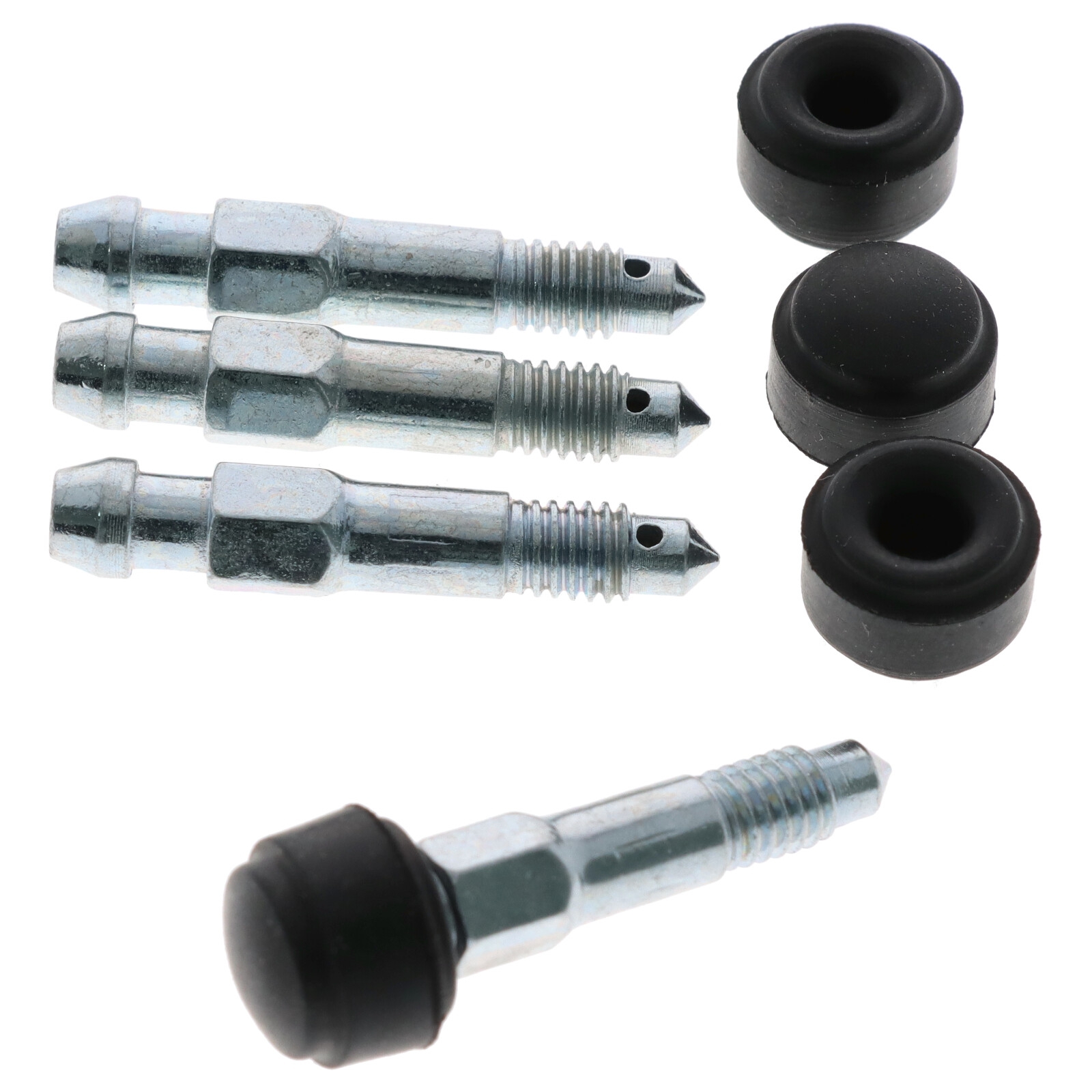 4x Quick Brake QB0069-4 Bremssattel Entlüfterschraube Entlüftungsventil M7x1x28 SW7 mit Kappen