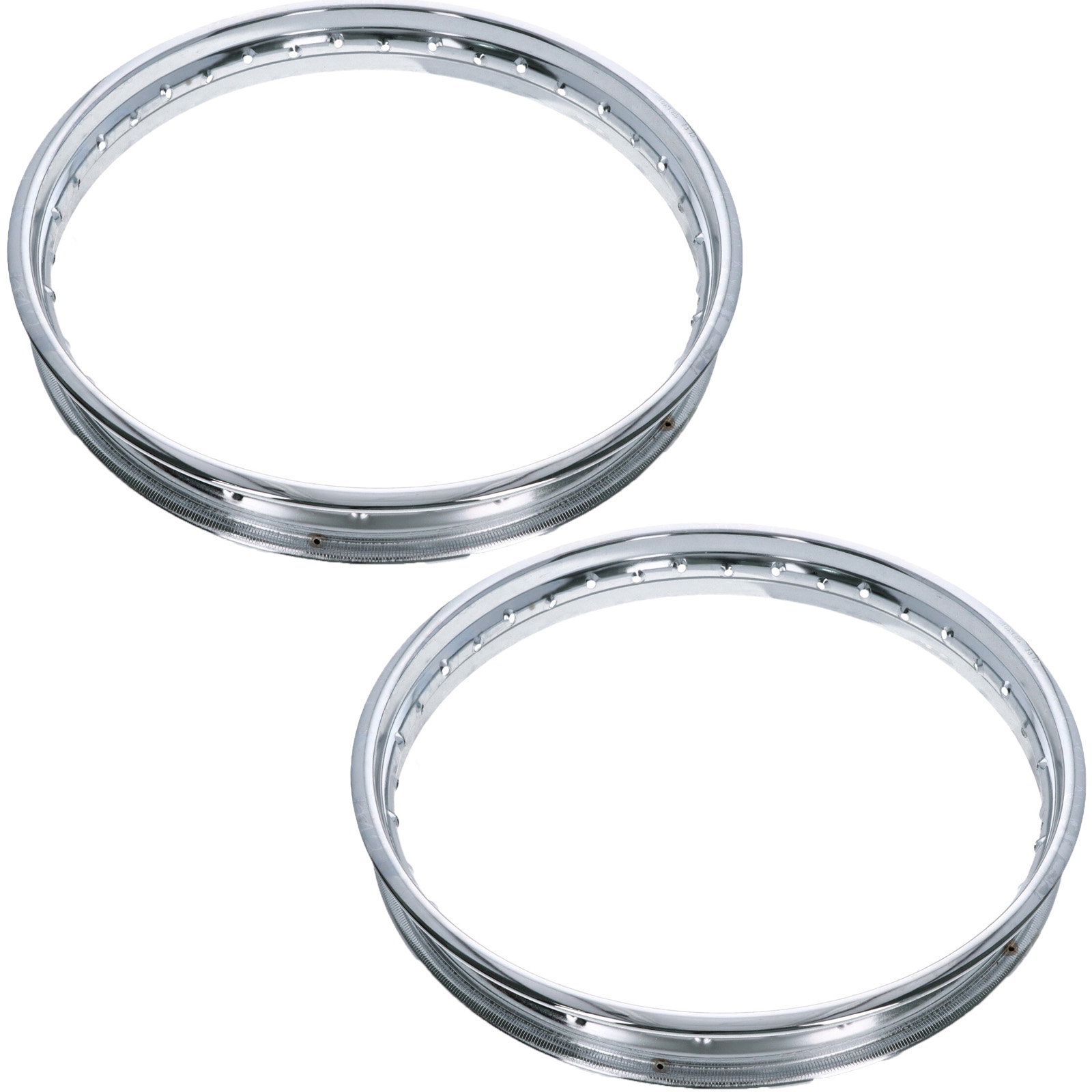 2x Stahlfelge 1.85x19 19 x 1.85 Felge für Jawa MZ AWO IFA BK RT SHL WSK CZ DKW NSU EMW