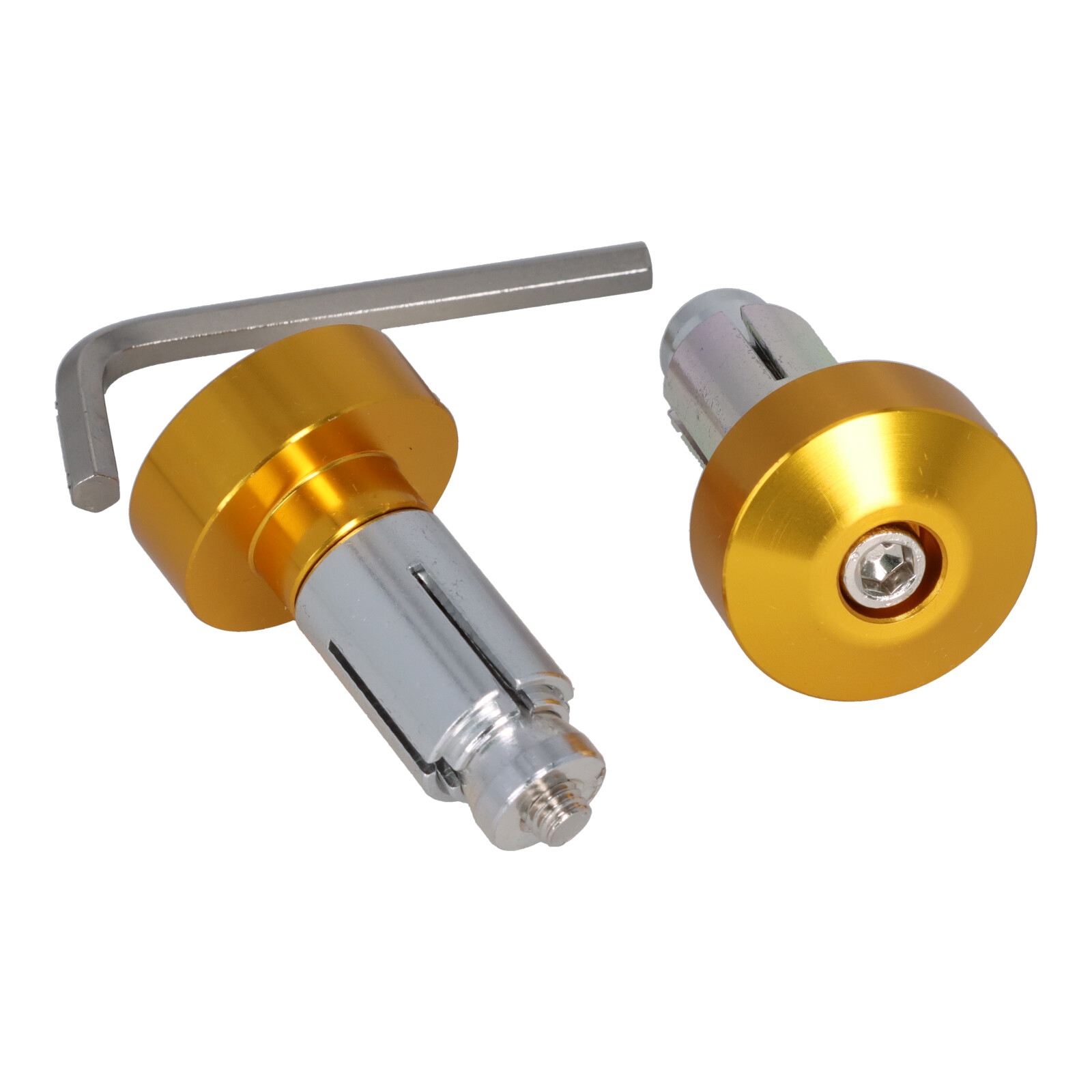 Motorrad Lenkerenden Lenkergewichte gold 2x48g für Lenker 13-19 mm Durchmesser