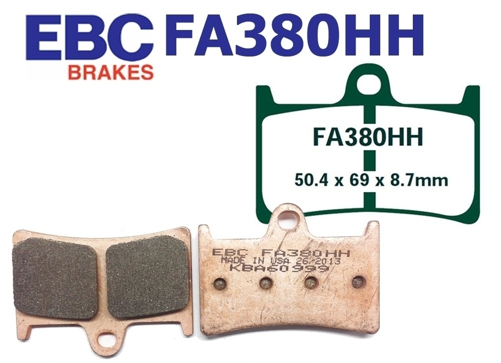 EBC Bremsen Set vorne 2x MD2105X + 2x FA380HH für Yamaha YZF-R6 2008-2016