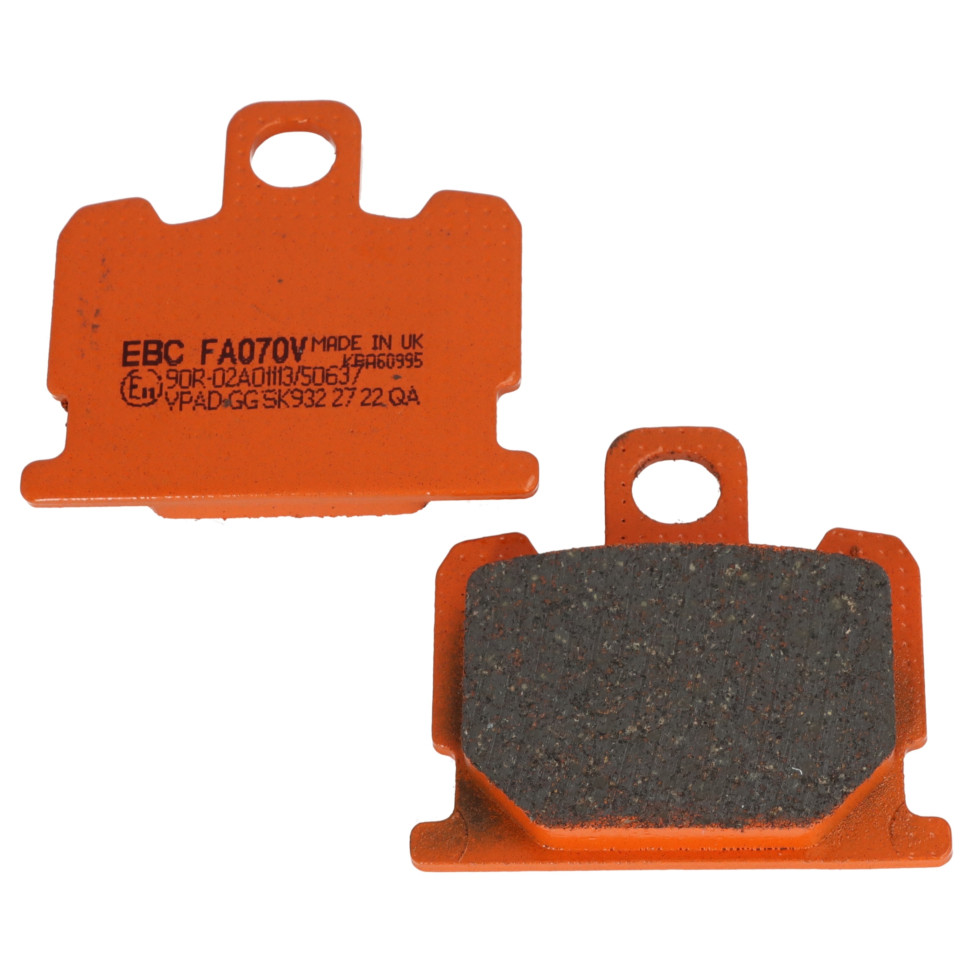 EBC FA070V Bremsbeläge vorne für Yamaha RD 50 80 250 350 RX 80 XJ 550 750 XS 1100 XV 1000