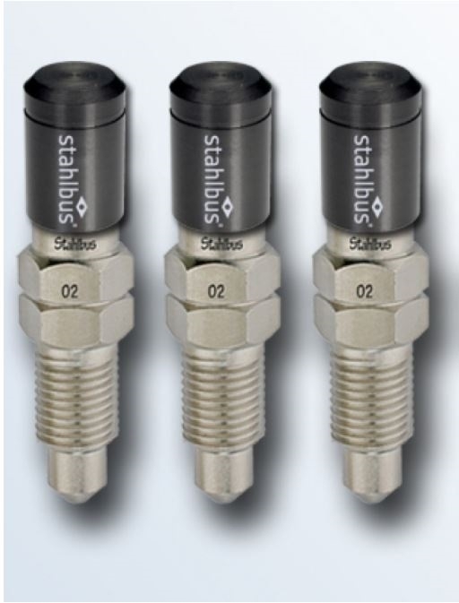 3x stahlbus Schnell-Entlüfterschraube Entlüftungsventil 3/8 Zoll-24UNFx16 + Alukappen Anthrazit