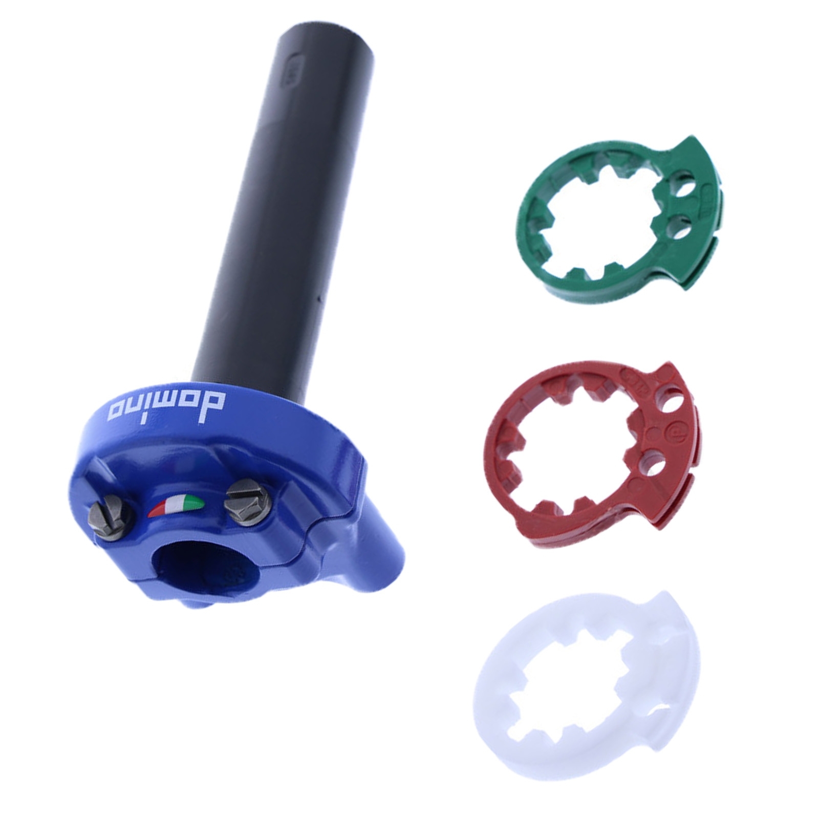 Domino 5234.03-00 Racing Gasgriff MX2 blau Gasdrehgriff ohne Griffgummi Universaldrehgriff