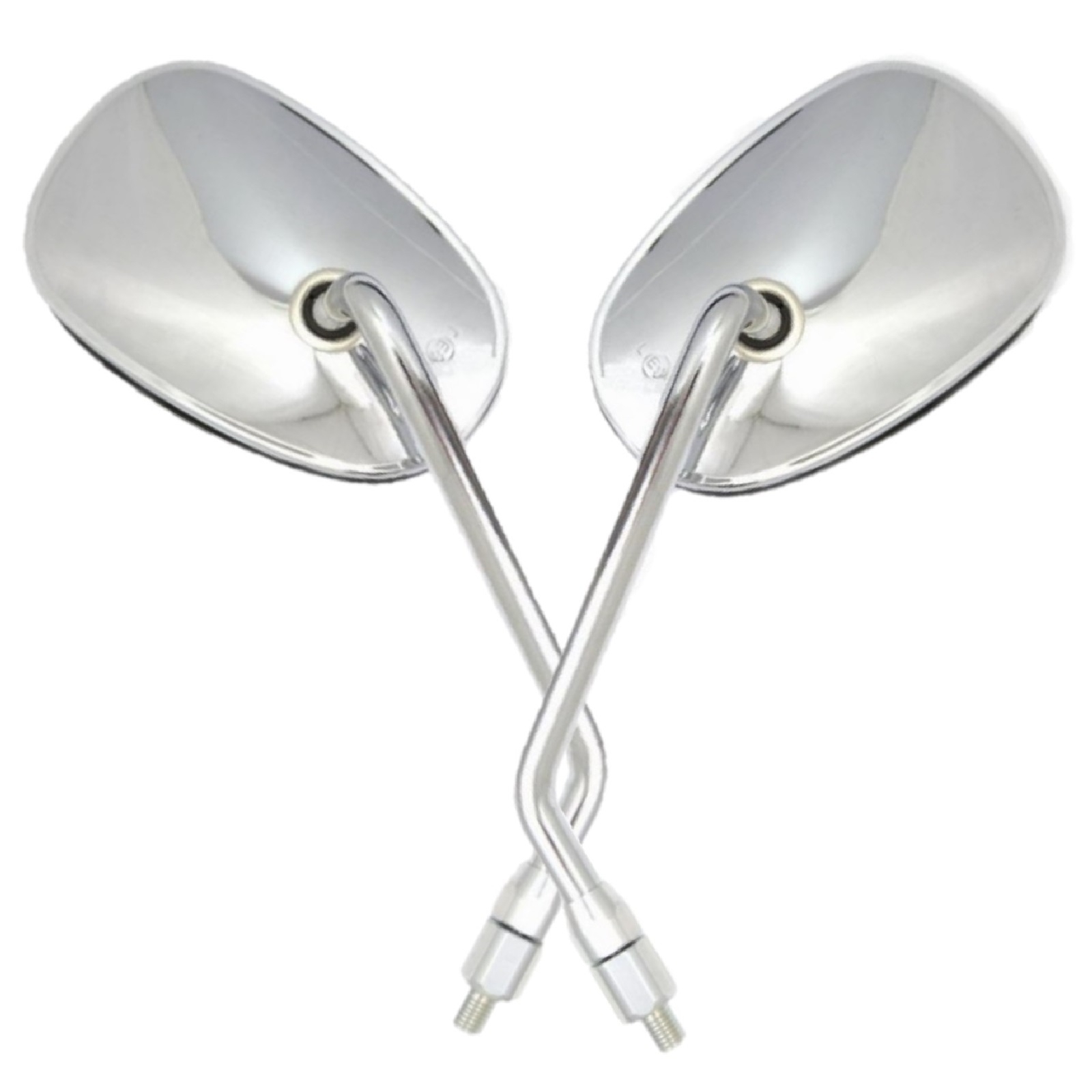 Spiegelpaar für Kawasaki VN 900 C 2014-2017 Chrom M10 Rechtsgewinde