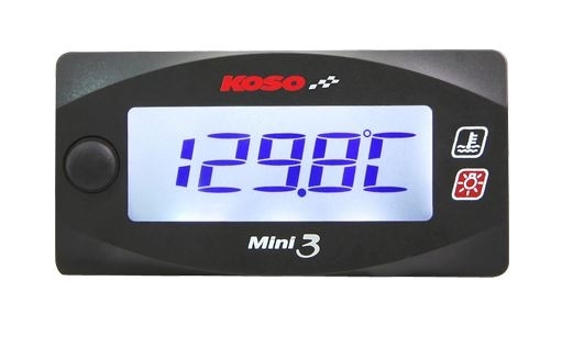 Koso Mini 3 Style Meter mit 2 Temperaturanzeigen Dualthermometer