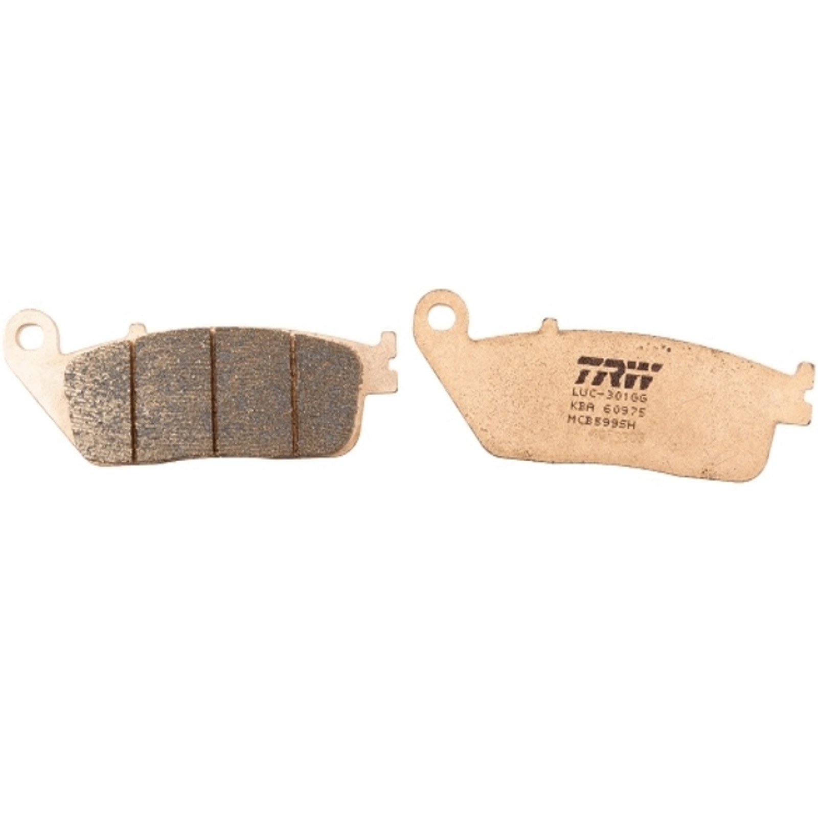 TRW MCB599SH Sintermetall Bremsbeläge hinten für Honda VFR750 F GL1500 C Valkyrie Triumph Victory