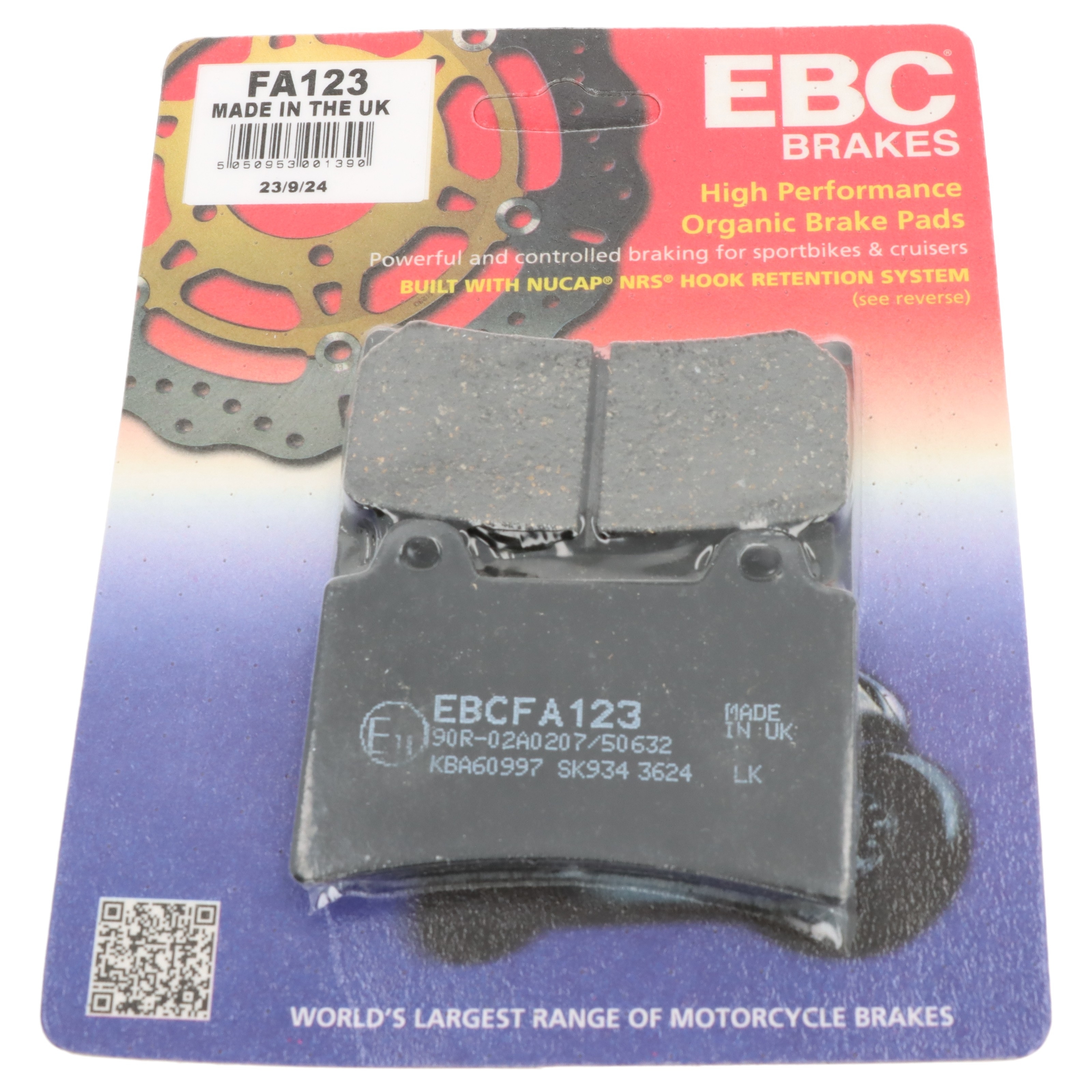 EBC Bremsbeläge FA123 Yamaha TDR TZR 250 FZ FZR 750 TDM TRX 850 XVZ 1300 FJ 1200