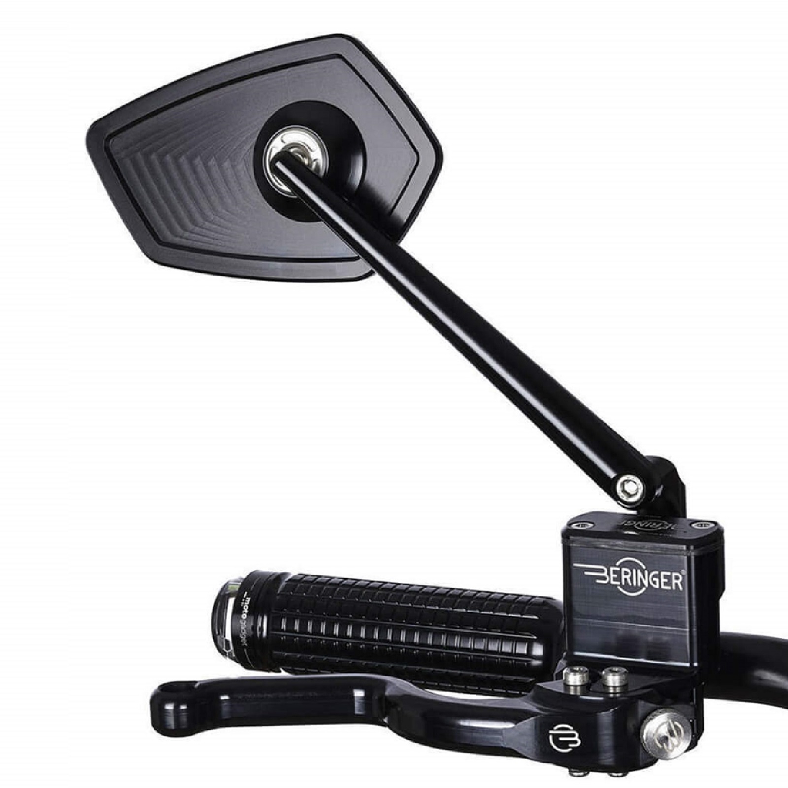 Spiegel Glaslos Spiegelfläche ist poliertes Aluminium mit M10 Gewinde für die linke Seite