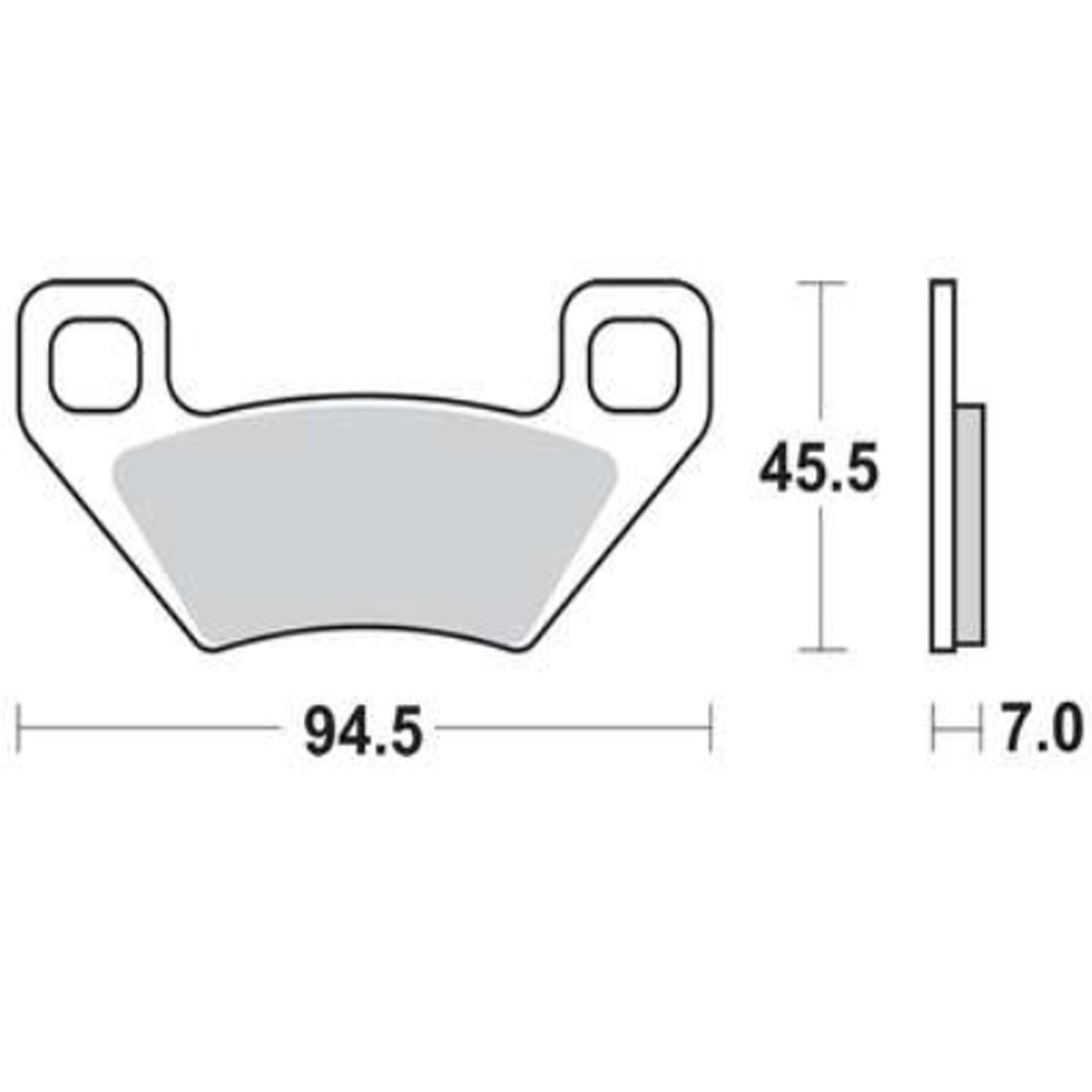 TRW MCB773SI Sintermetall Bremsbeläge für Kymco MXU Maxxer Polaris Hawkeye Arctic Cat
