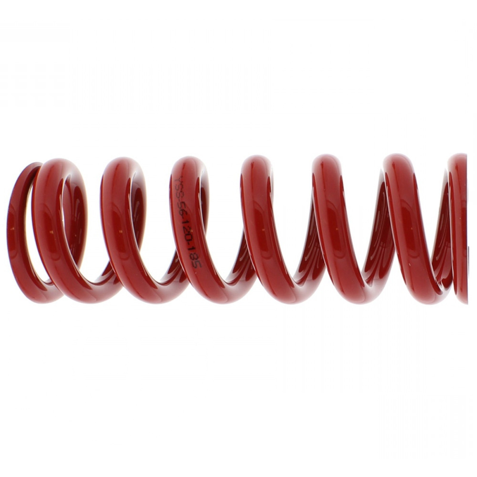 YSS 56A120S185A5-X Stoßdämpferfeder Federbeinfeder rot Federrate 120Nm Länge 185 mm ID 56 mm