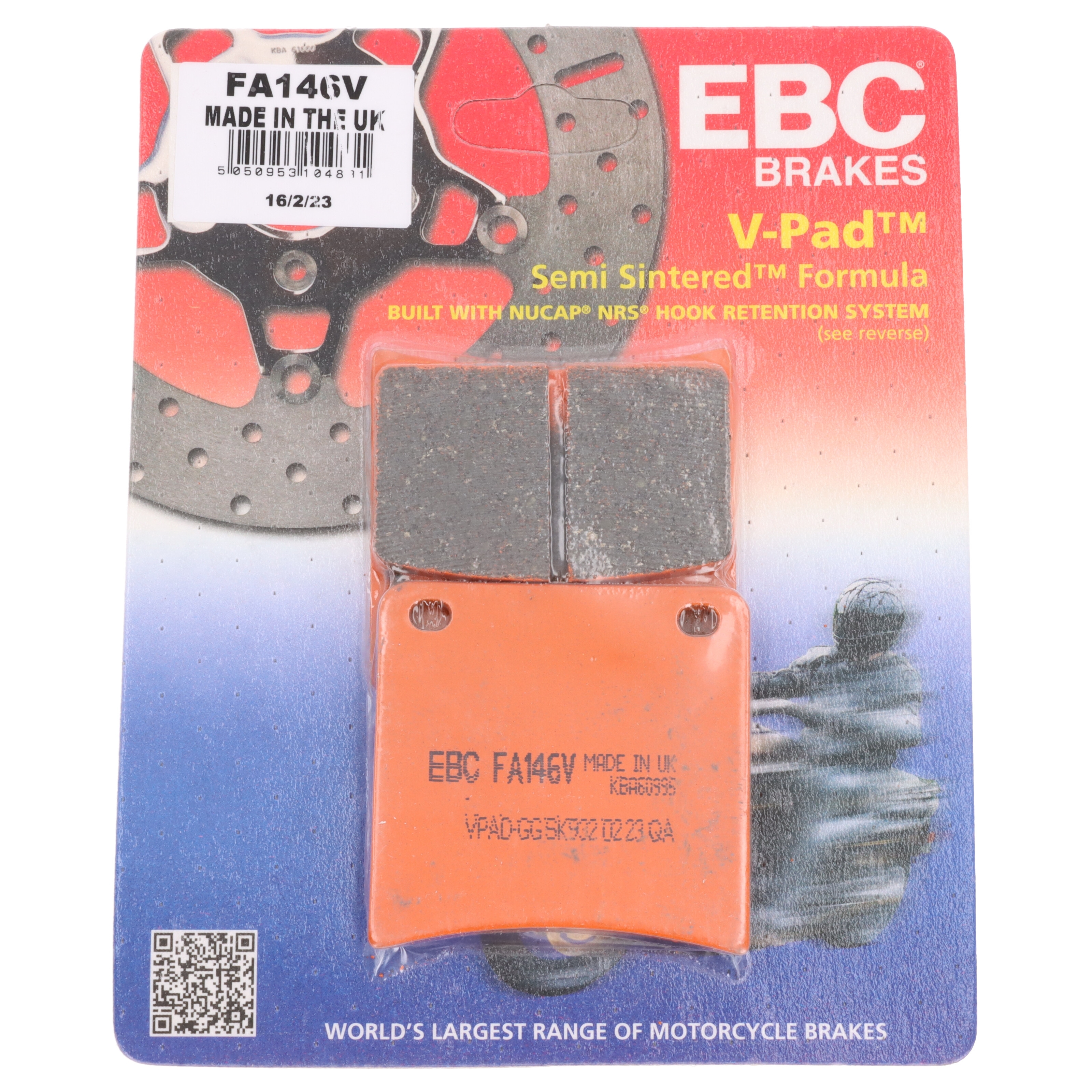 EBC Bremsbeläge FA146V für Suzuki GSX 600 750 VX 800 GSX 1100
