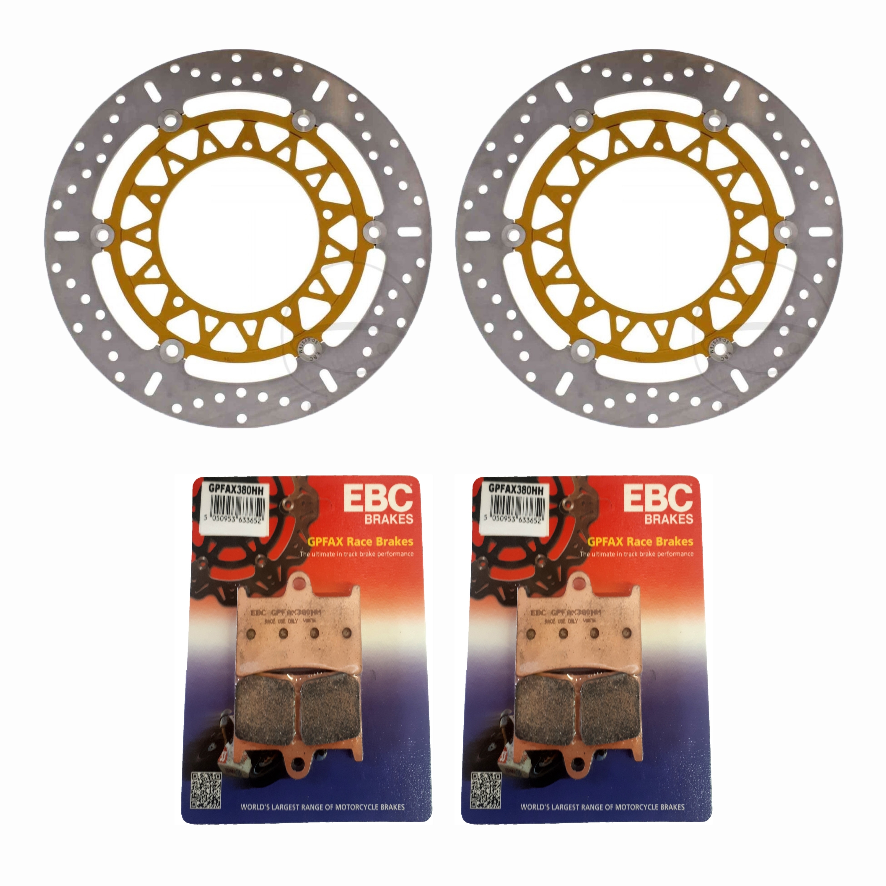 Sintermetall Racing Bremsen Set komplett vorne für Yamaha YZF-R1 1000 2004-2006