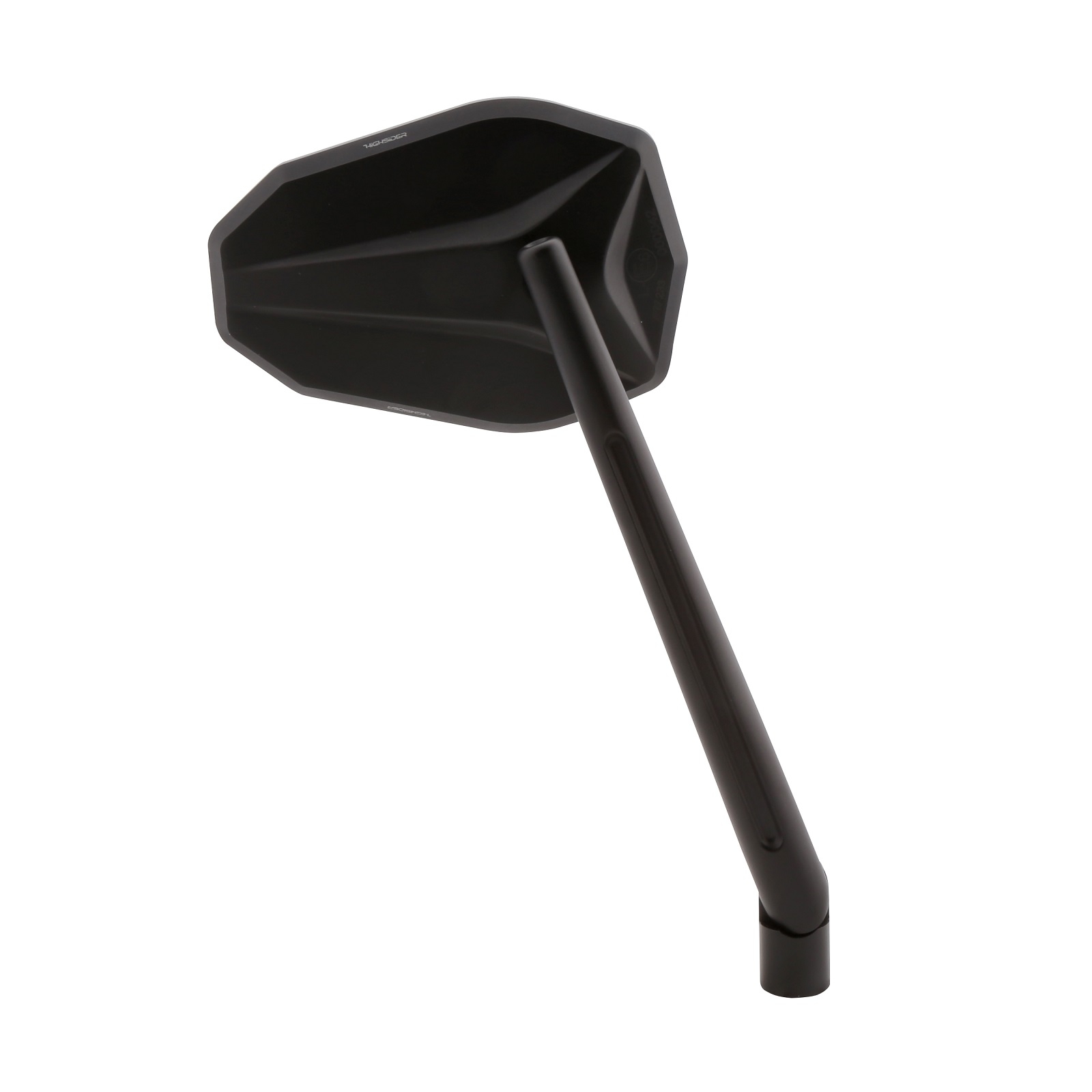 Spiegel passt für viele Fahrzeuge aus Aluminium in schwarz mit M10 Gewinde Beidseitig montierbar