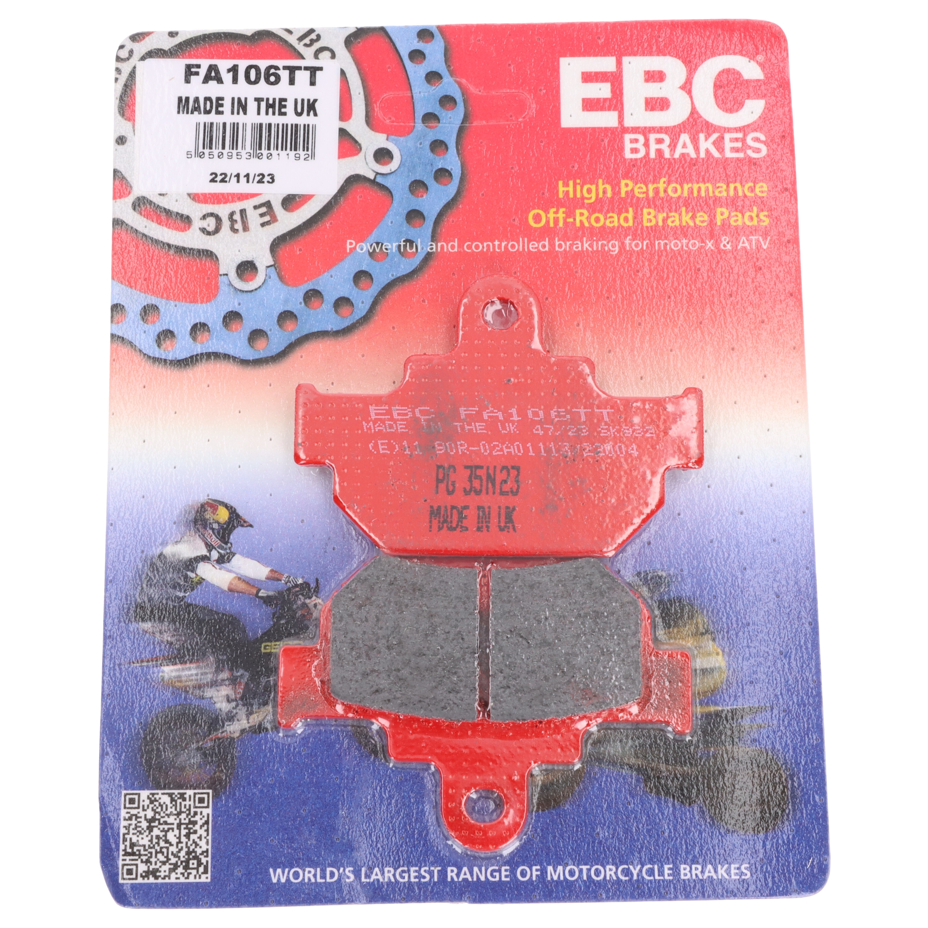 EBC Bremsbeläge FA106TT für Suzuki LS 650 GZ RM VL TU 125 250 500 Maico GM 250