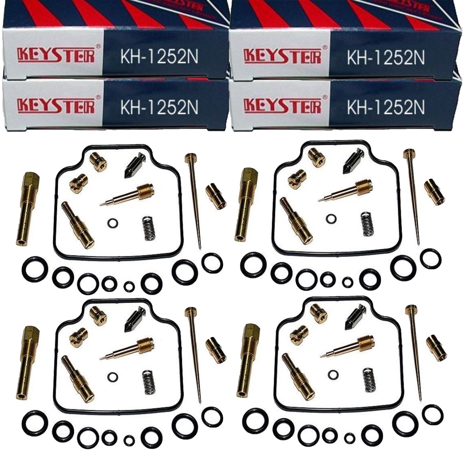 4x Keyster KH-1252N Vergaser Reparatursatz für Honda CB 750 F2 Seven Fifty 1992-2003