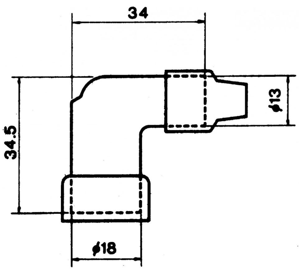 NGK Zündkerzenstecker LZFH 8710 / 7086051 für Oldtimer 90° kompakt