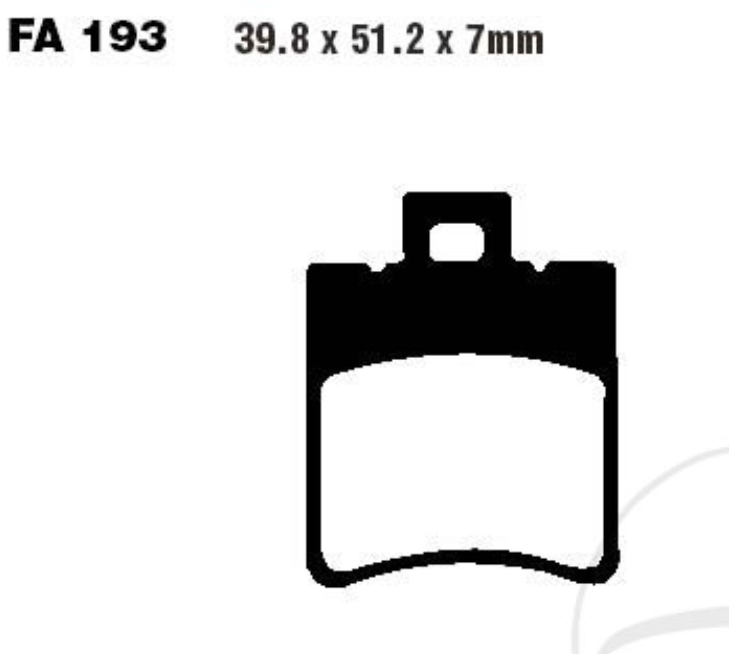 Bremsbeläge SFAC193 für Aprilia Amico Gulliver Rally Scarabeo Area SR Leonardo