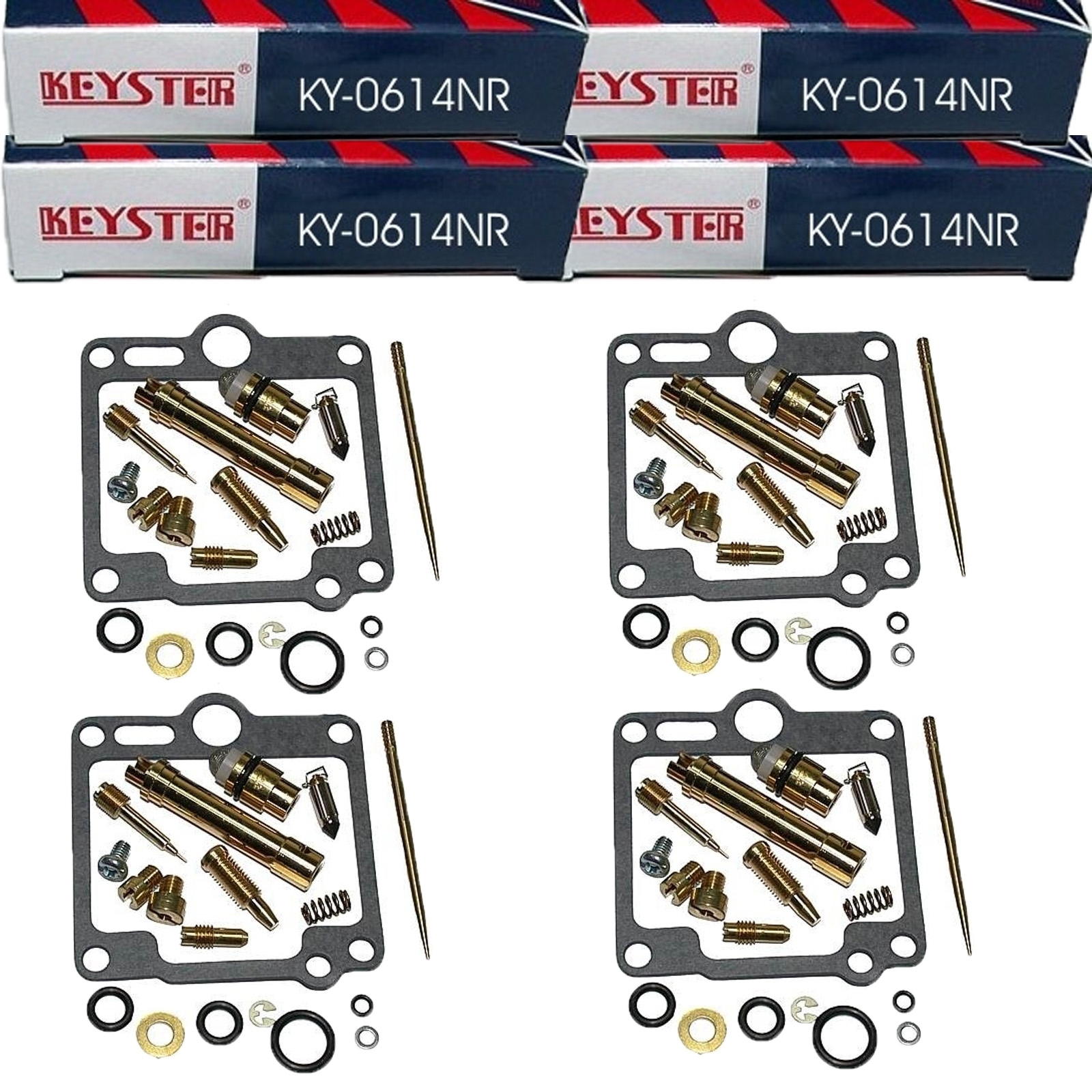 4x Keyster KY-0614NR Vergaser Reparatursatz für Yamaha XJR 1200 (SP) 1995 - 1998