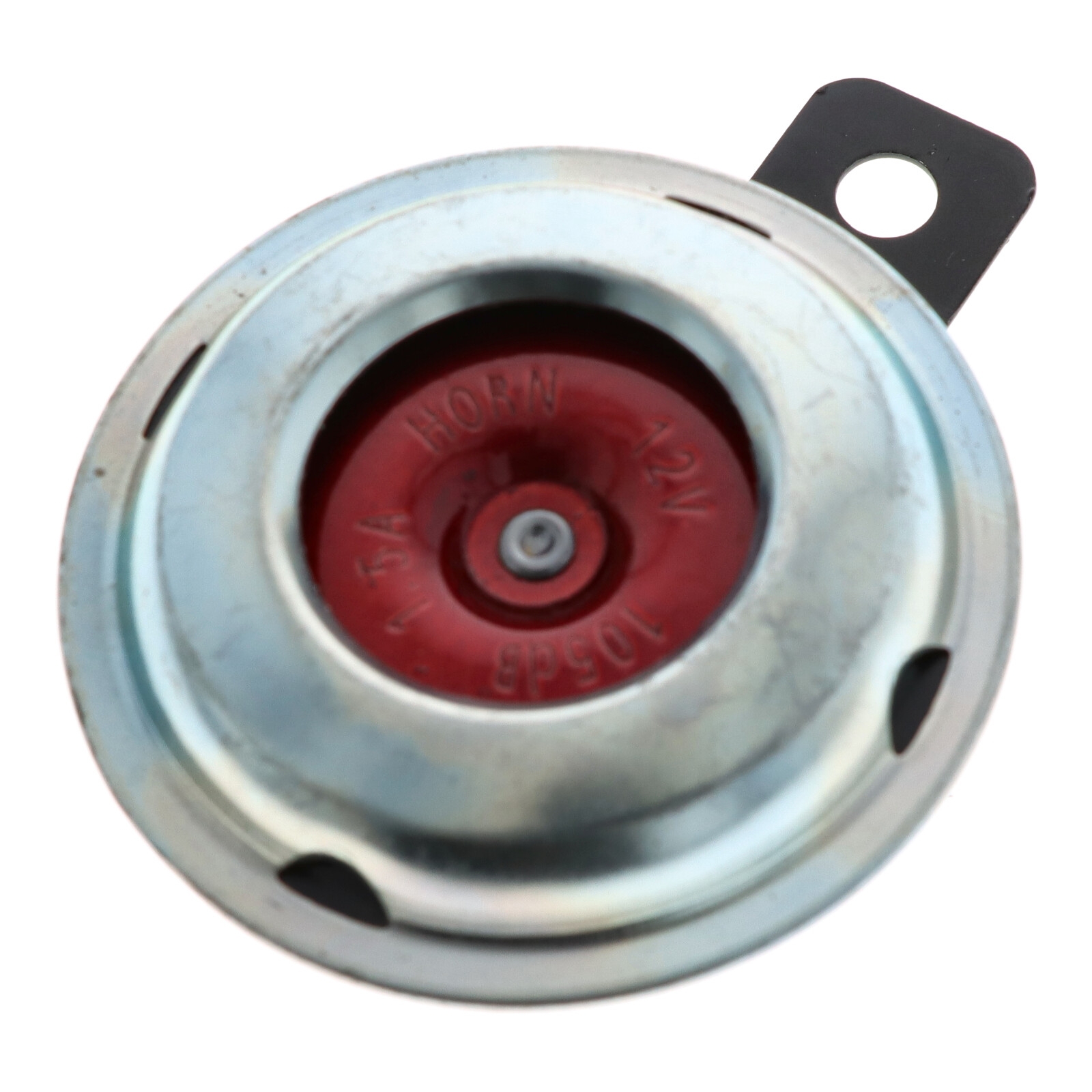 Hupe 12V für Motorrad Quad ATV Roller Moped Mofa bike signal 71 mm chrom/rot