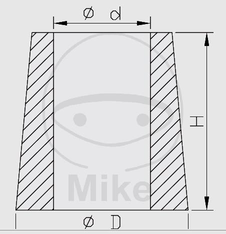 Kayaba stop for shock absorber 16 X 34 X 59