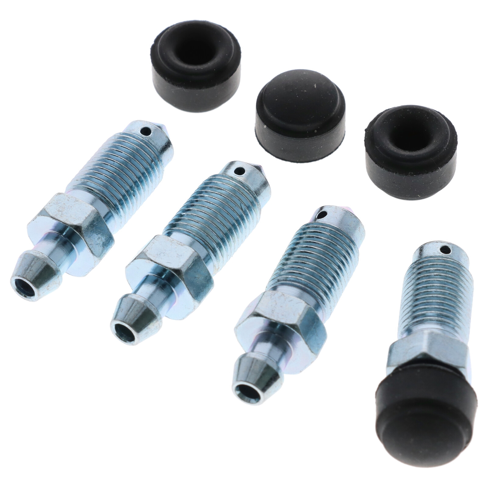 4x Quickbrake Bremssattel Entlüfterschraube Entlüftungsventile M10x1x36 SW11 mit Kappen