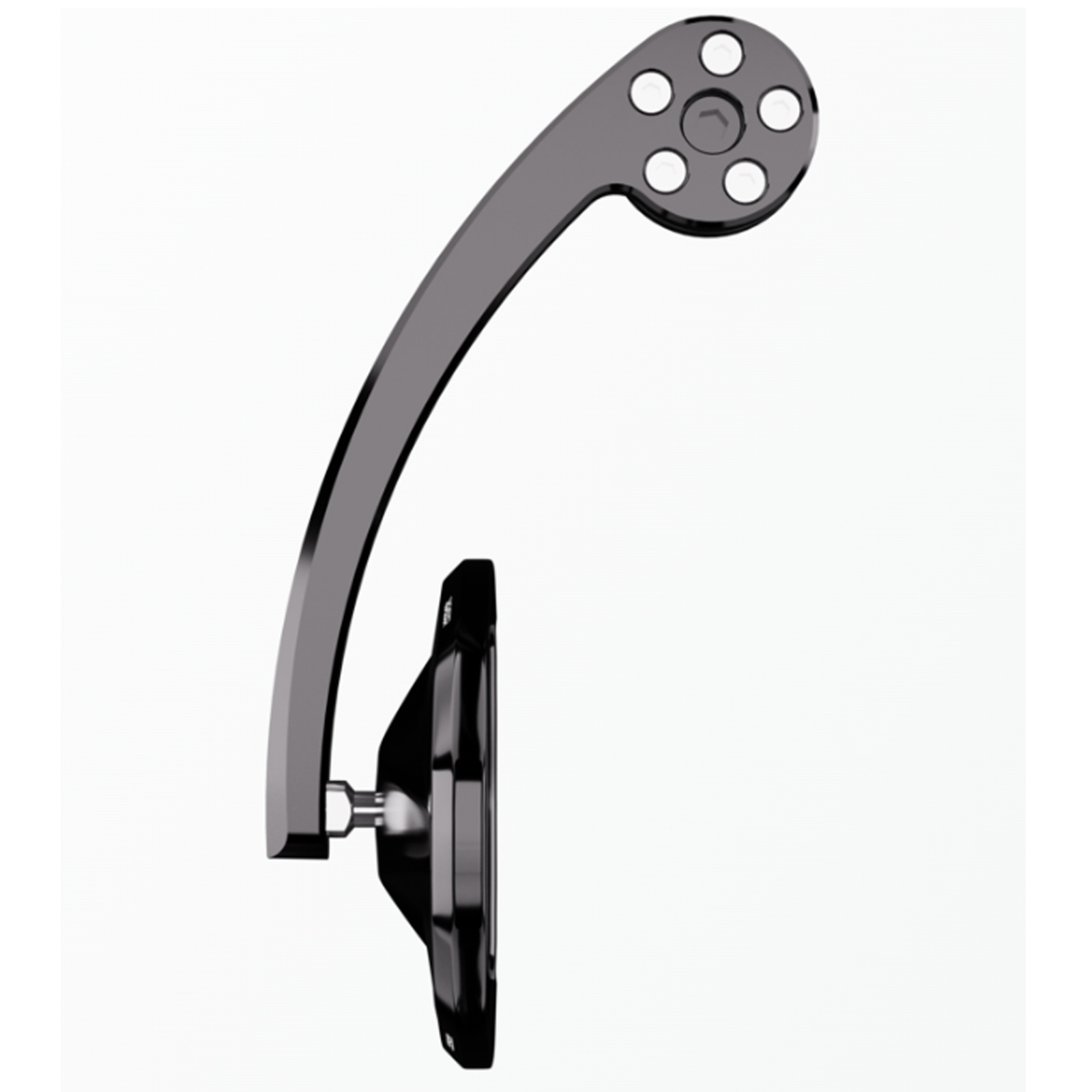 Lenkerendenspiegel Paar Aluminium schwarz für Lenkrohr-Innendurchmesser 12-22mm