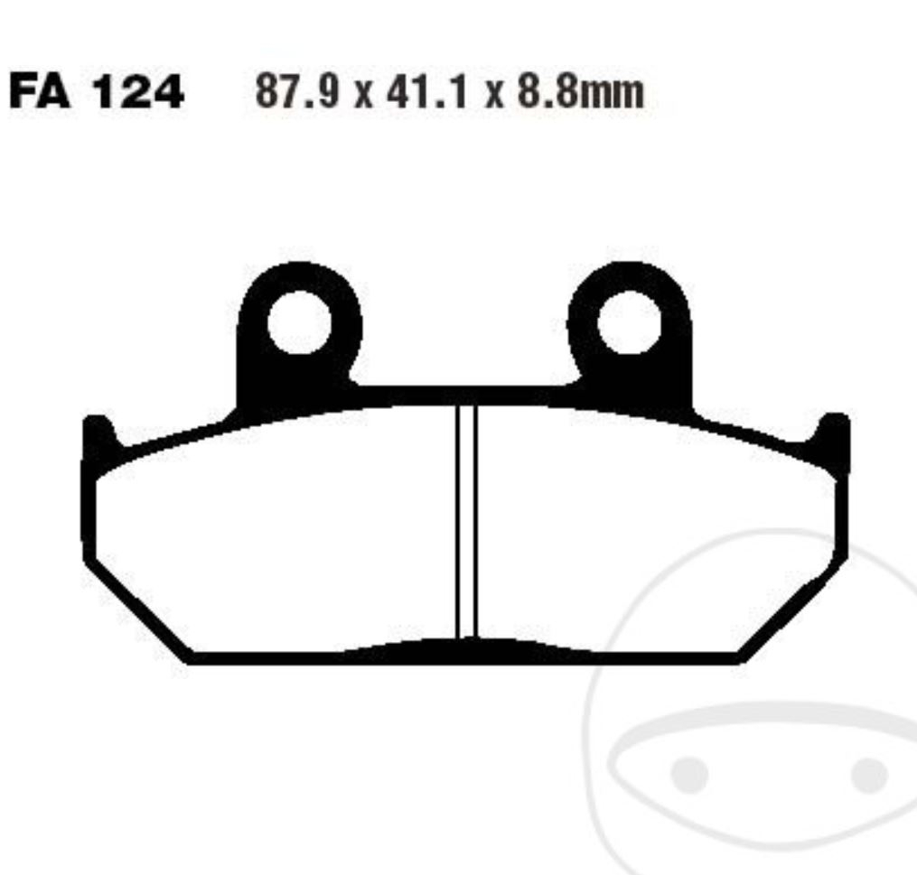 EBC Bremsbeläge FA124 für Honda VFR 750 F RC24 CBR 1000 F SC21