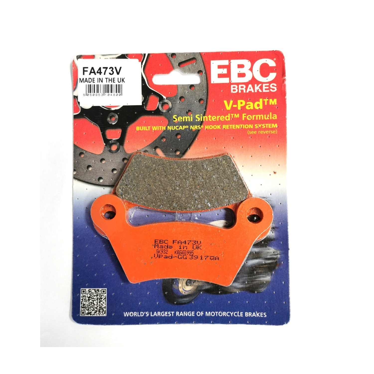 EBC Semi-Sintermetall Bremsbeläge FA473V CAN-AM Spyder 1000 RT RTS RS RSS