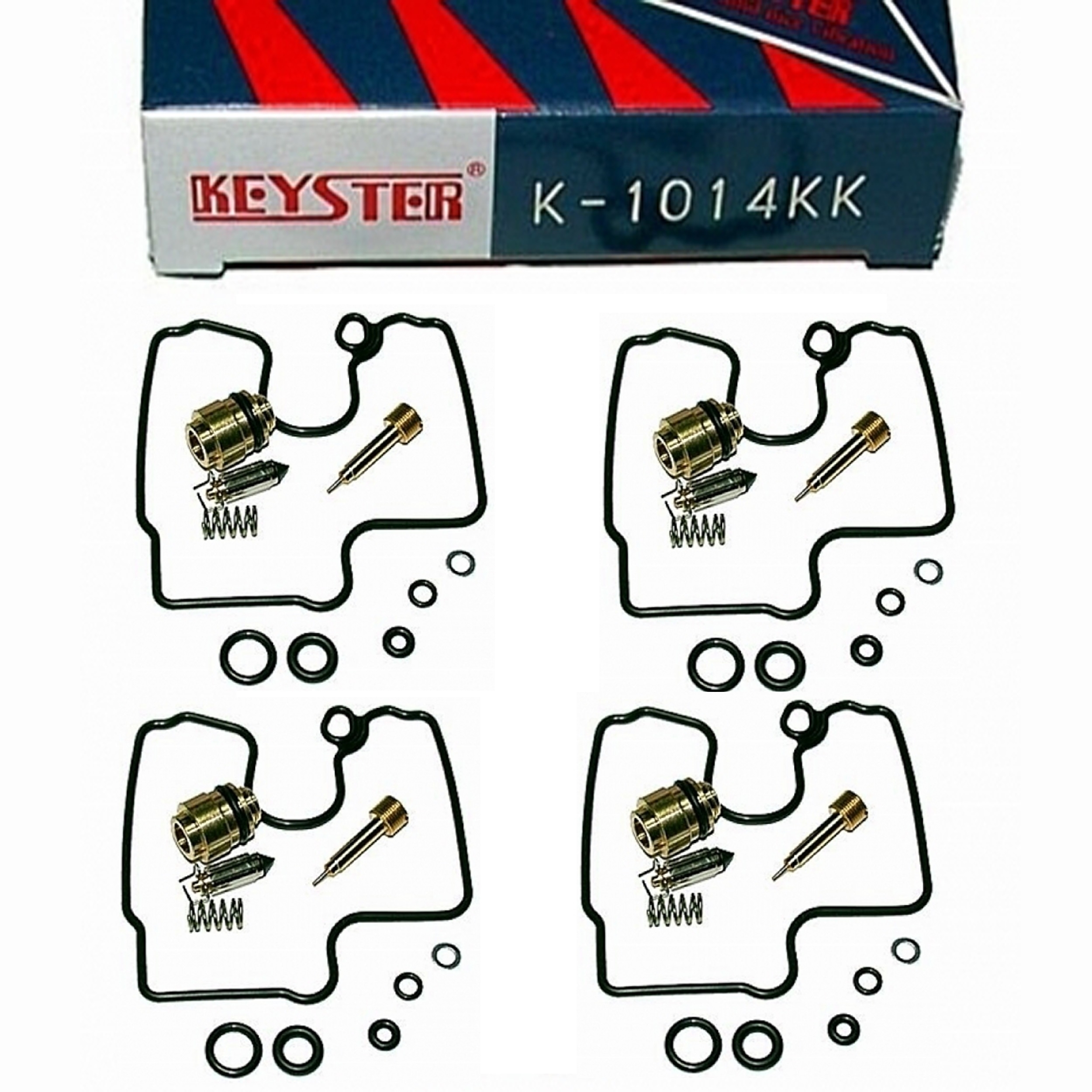 4x Keyster K-1014KK Vergaser Reparatursatz für Kawasaki ZX-6R 600 Ninja 1998 - 2002