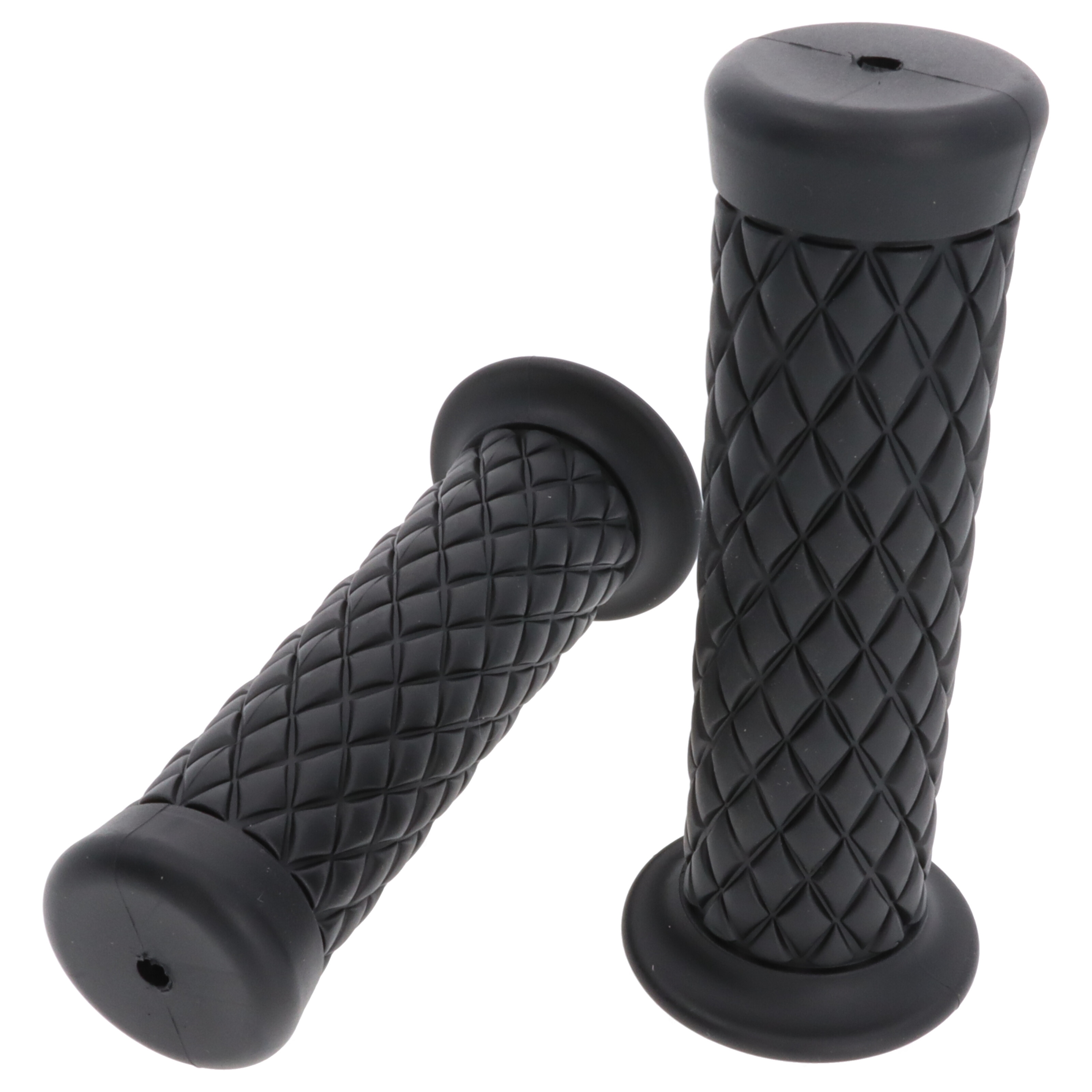 Motorrad Griffgummi-Paar schwarz 22/25mm für 7/8"-22 mm Lenker, Länge:124 mm