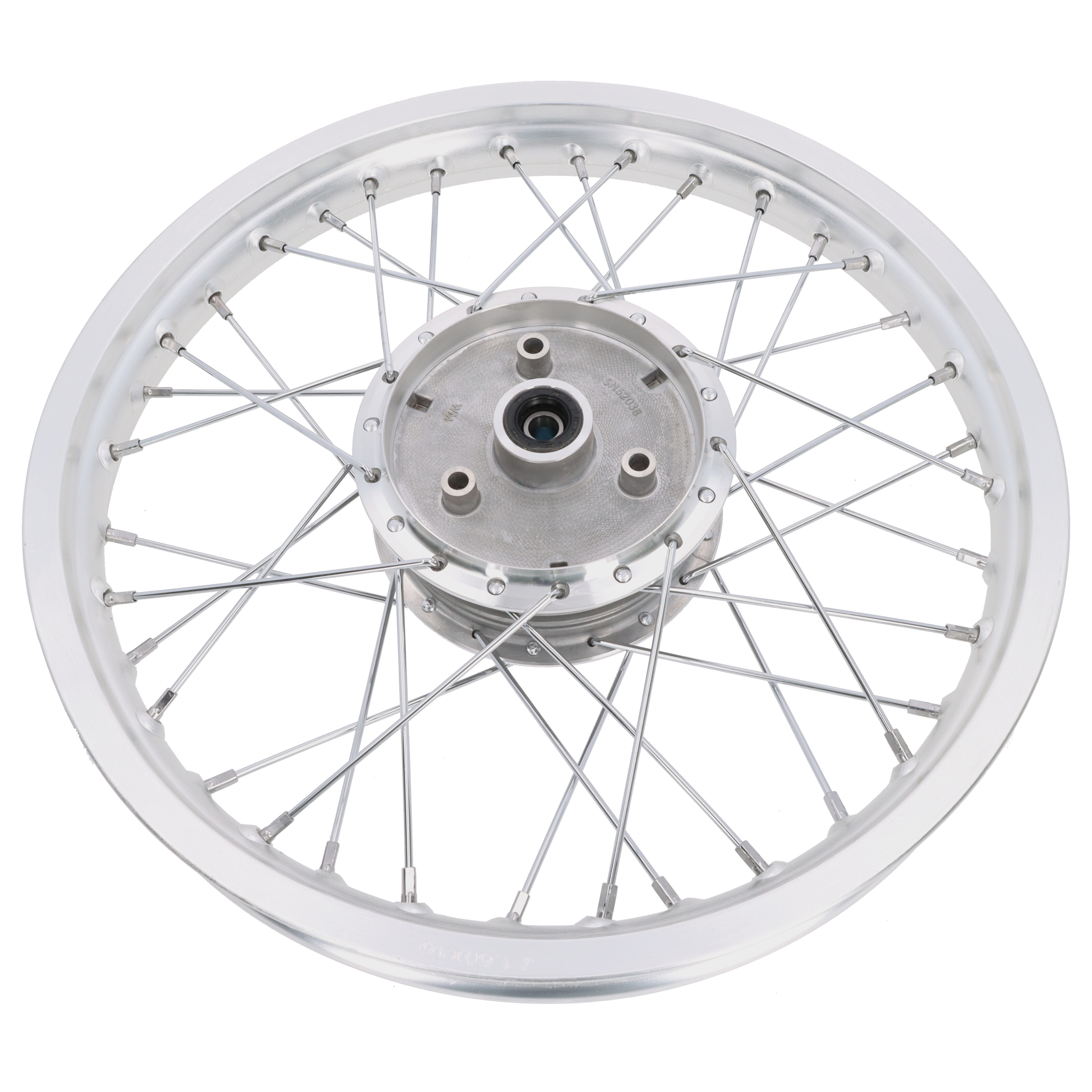 Alufelge Felge 1.6x16 Speichenrad für Simson S51 S50 Sperber Schwalbe Star Duo matt
