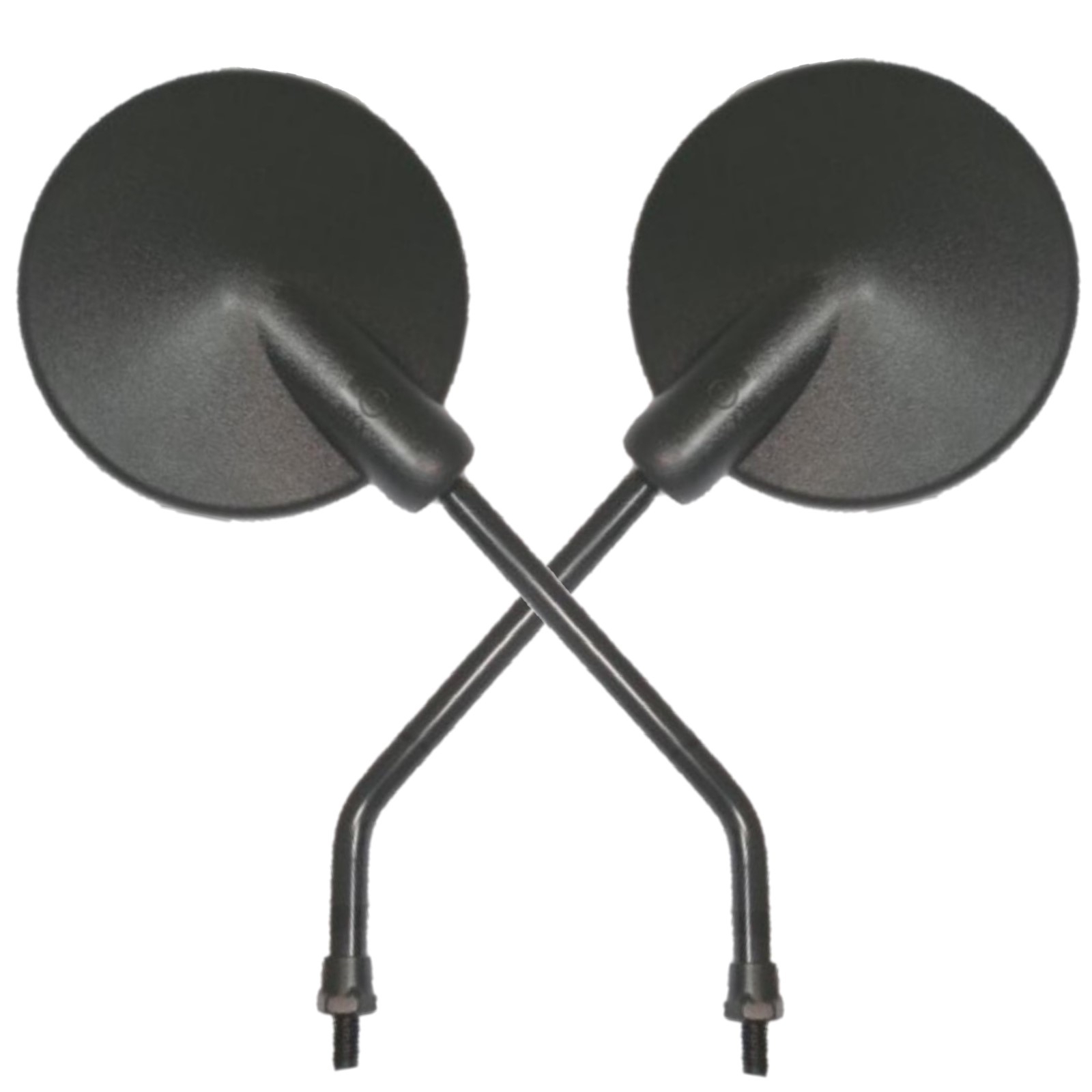 Spiegelpaar für Yamaha CW 50 1991-2016 MBK CW 50 1993-1995 schwarz