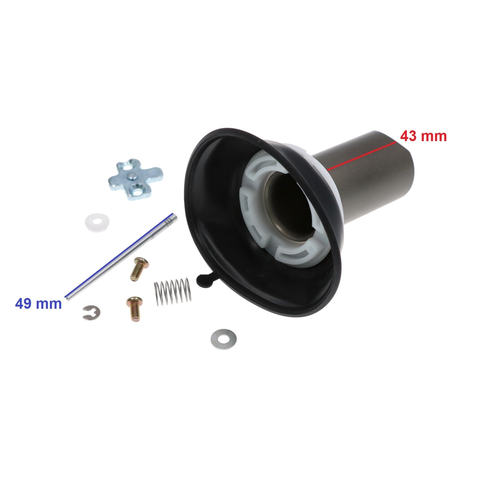 Vergaserschieber Gasschieber mit Membran für Suzuki GN 125 GN125