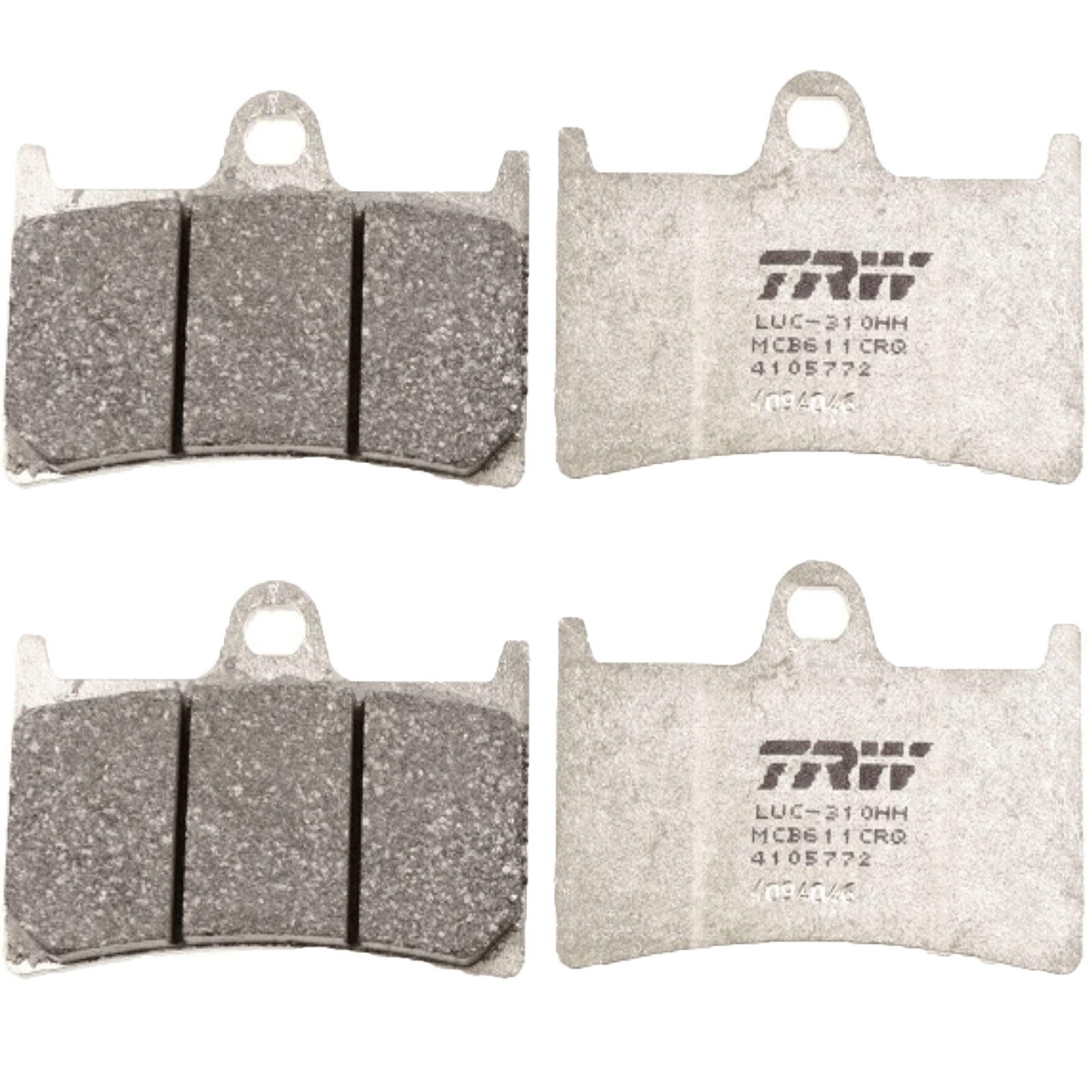 TRW MCB611CRQ Carbon Bremsbelagsatz vorne für Yamaha YZF-R1 FZ1 FZS 1000 Fazer FJR1300