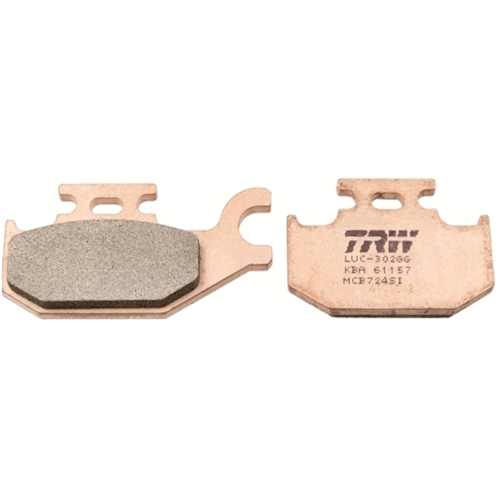 TRW MCB724SI Sintermetall Bremsbeläge hinten für Bombardier CAN-AM Yamaha YFM450 Grizzly Wolverine