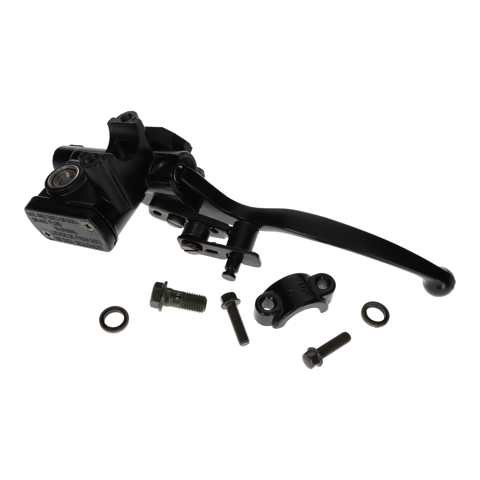 Hauptbremszylinder feststellbar links mit Bremshebel für ATV Quad 110 125 150ccm
