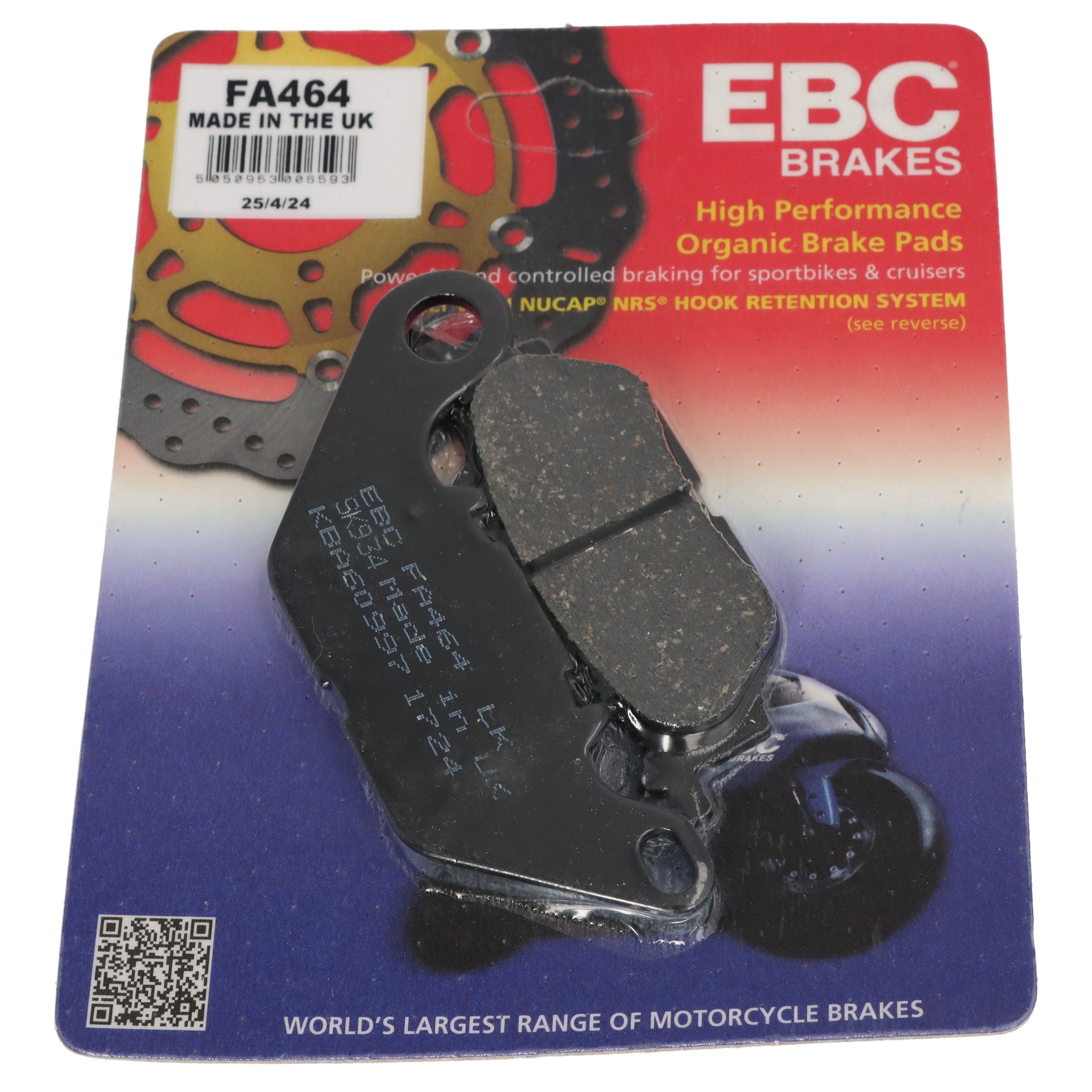 EBC FA464 Bremsbeläge für Yamaha YBR 125 ED RE051 RE052 RE054 SPD RE071