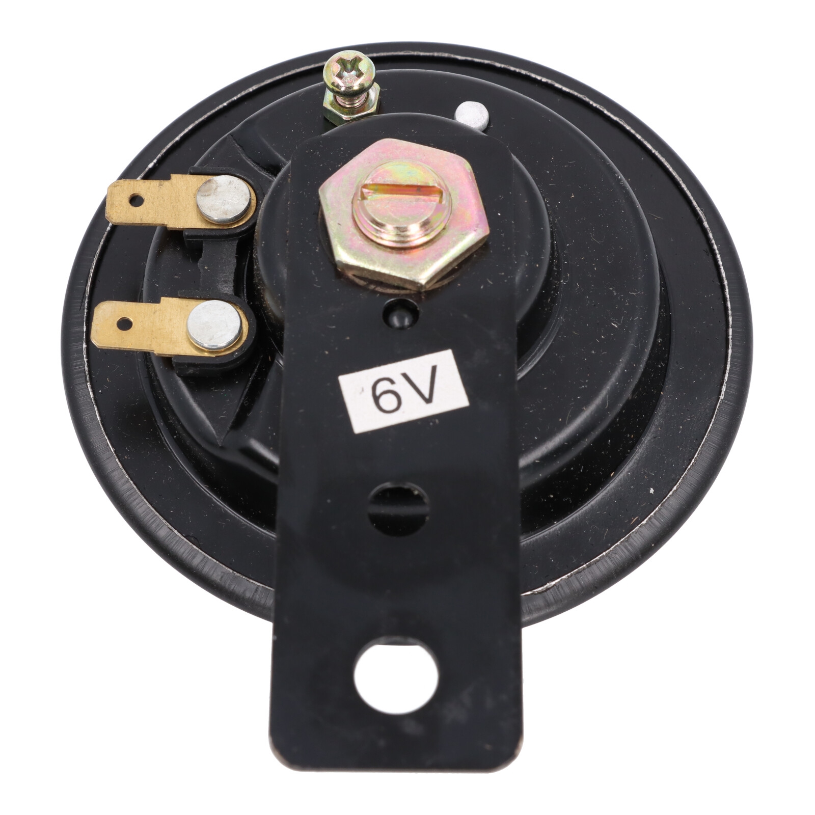 Motorrad Hupe schwarz, 6 Volt, 87 mm